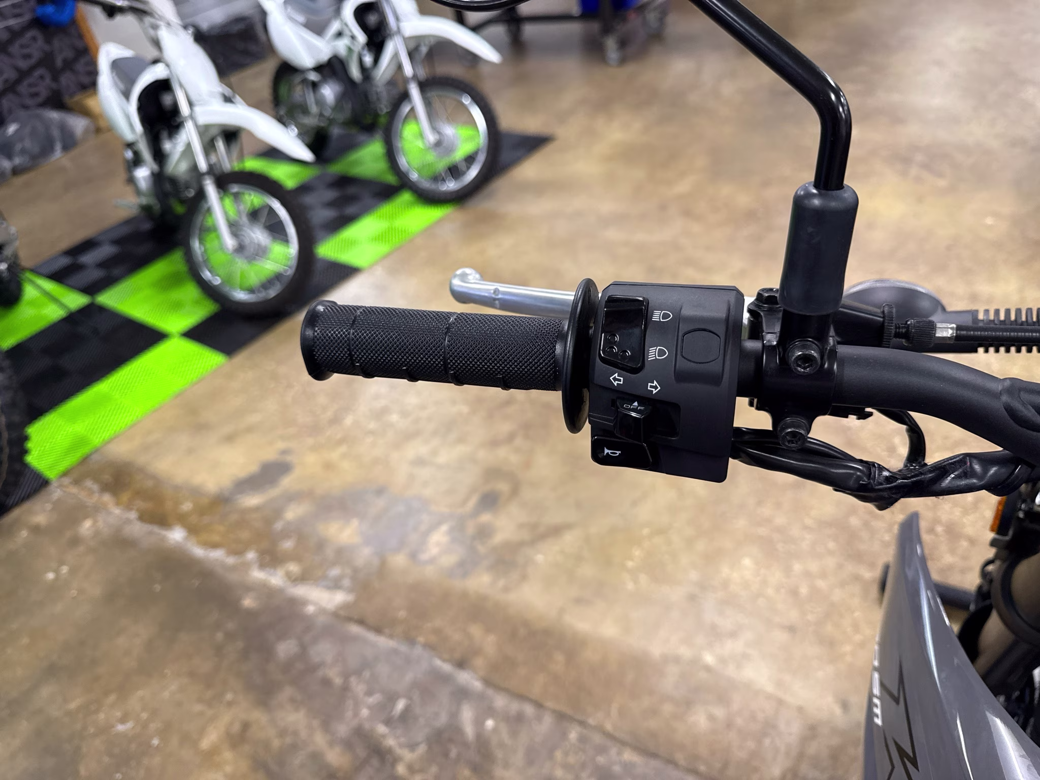 2025 Battle Gray Kawasaki KLX230SM ABS Motorcycle