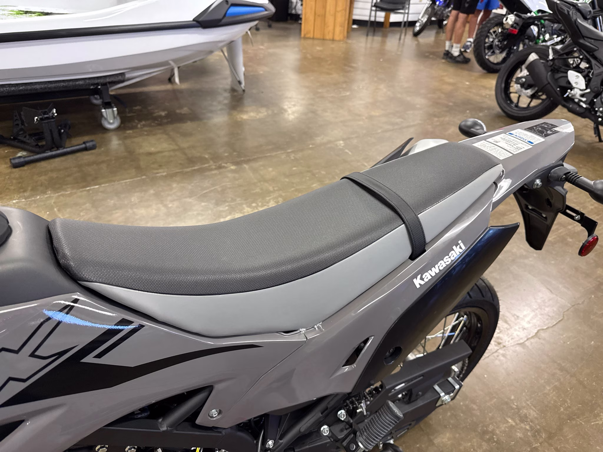 2025 Battle Gray Kawasaki KLX230SM ABS Motorcycle