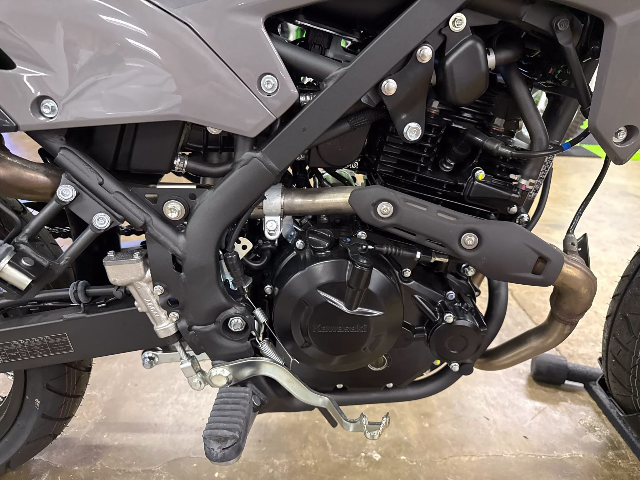 2025 Battle Gray Kawasaki KLX230SM ABS Motorcycle