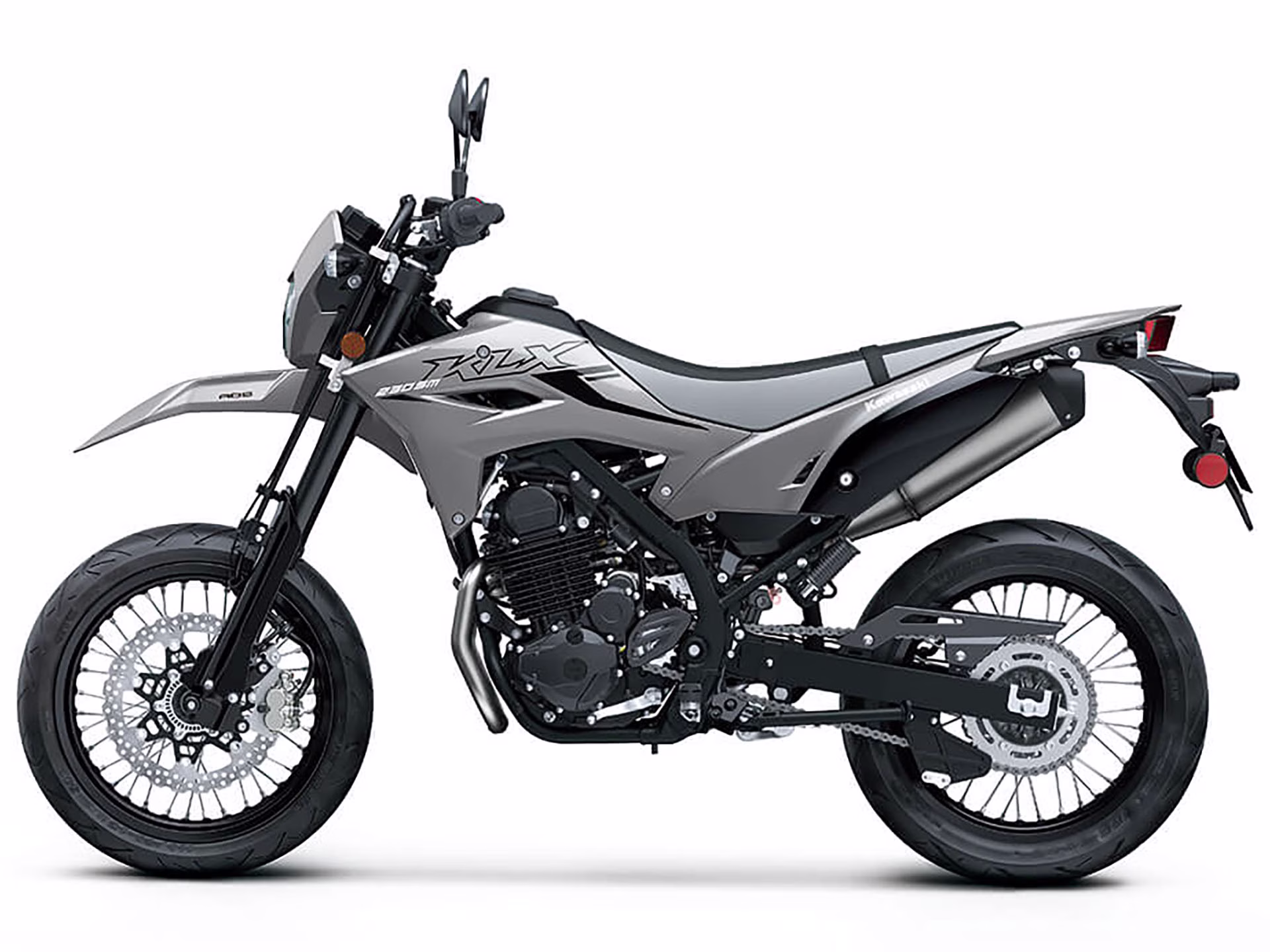 2025 Battle Gray Kawasaki KLX230SM ABS Motorcycle