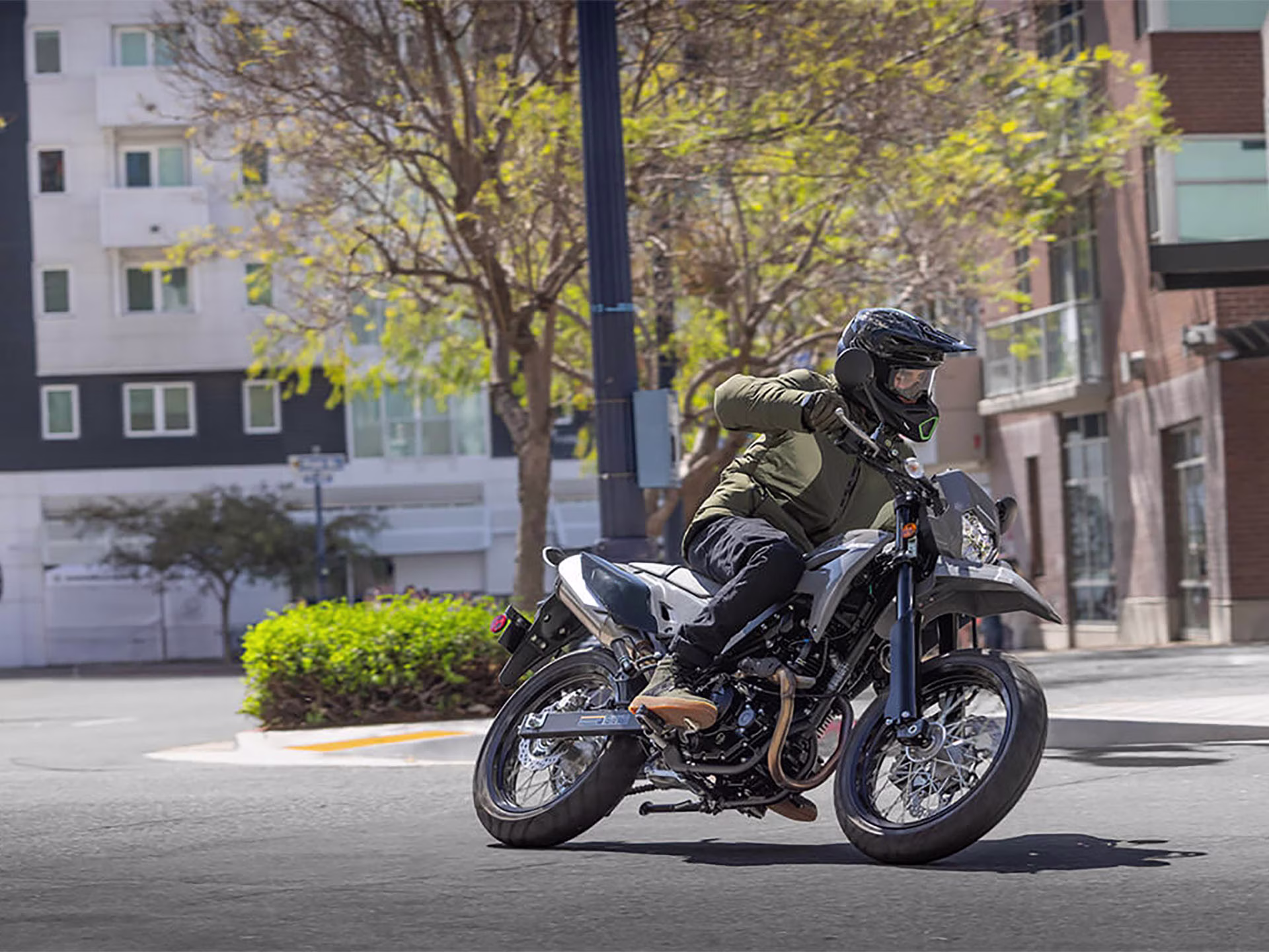 2025 Battle Gray Kawasaki KLX230SM ABS Motorcycle