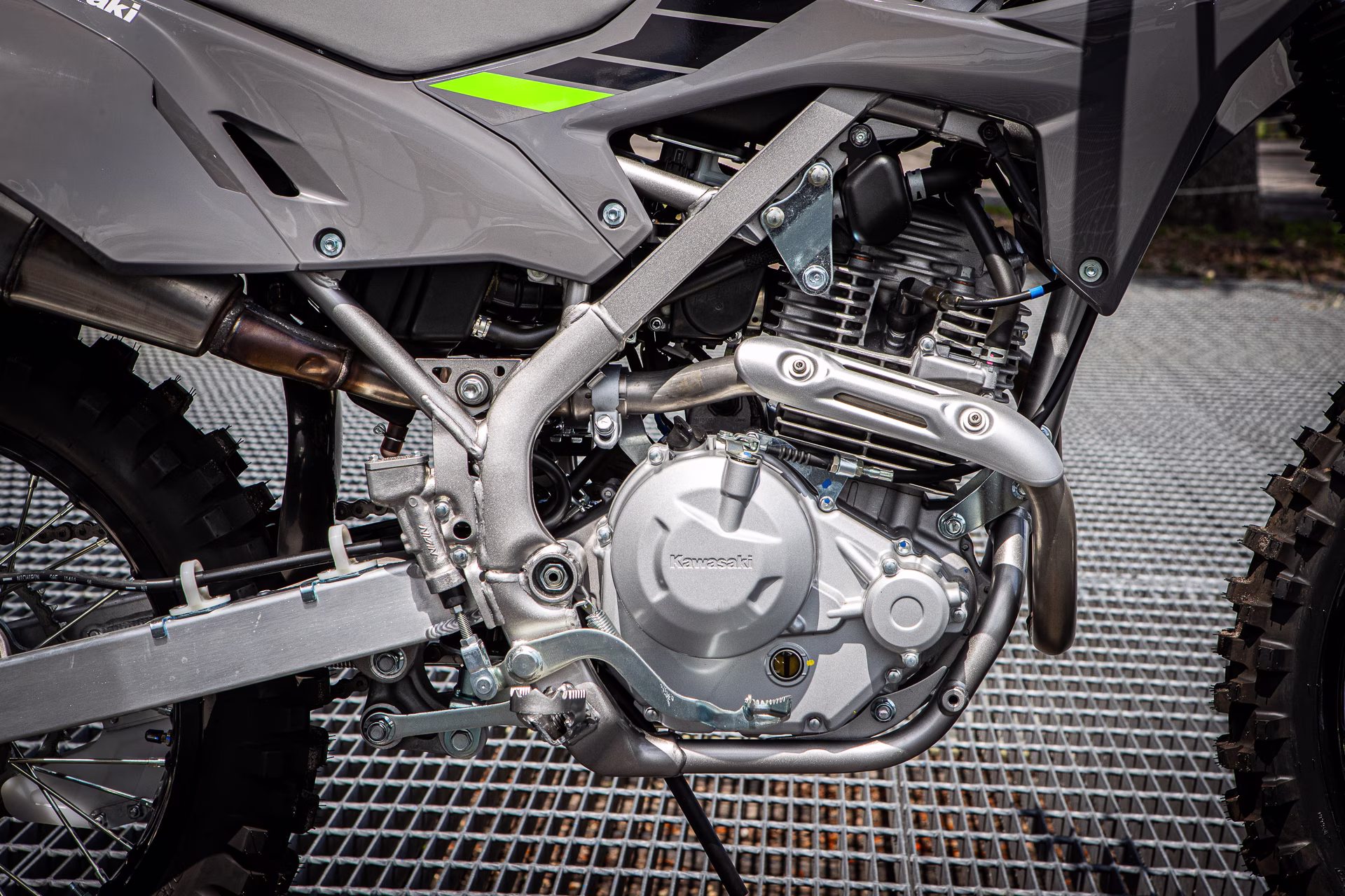 2025 Gray Kawasaki KLX 230R Motorcycle