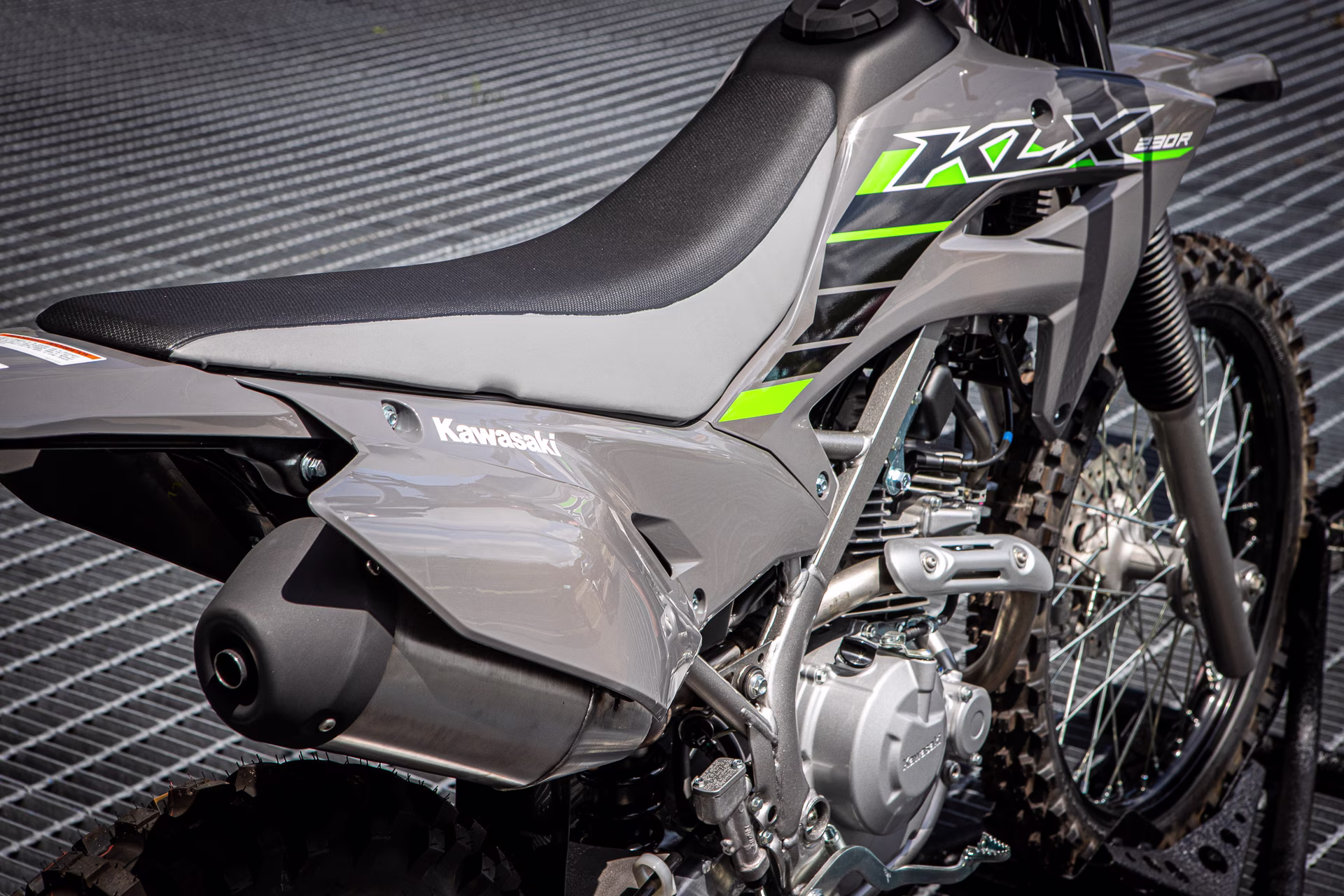2025 Gray Kawasaki KLX 230R Motorcycle