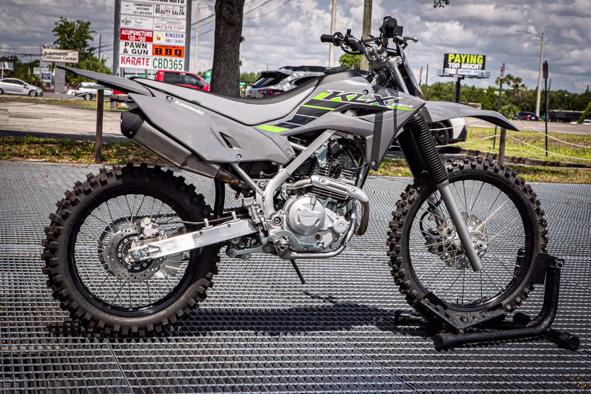 2025 Gray Kawasaki KLX 230R Motorcycle