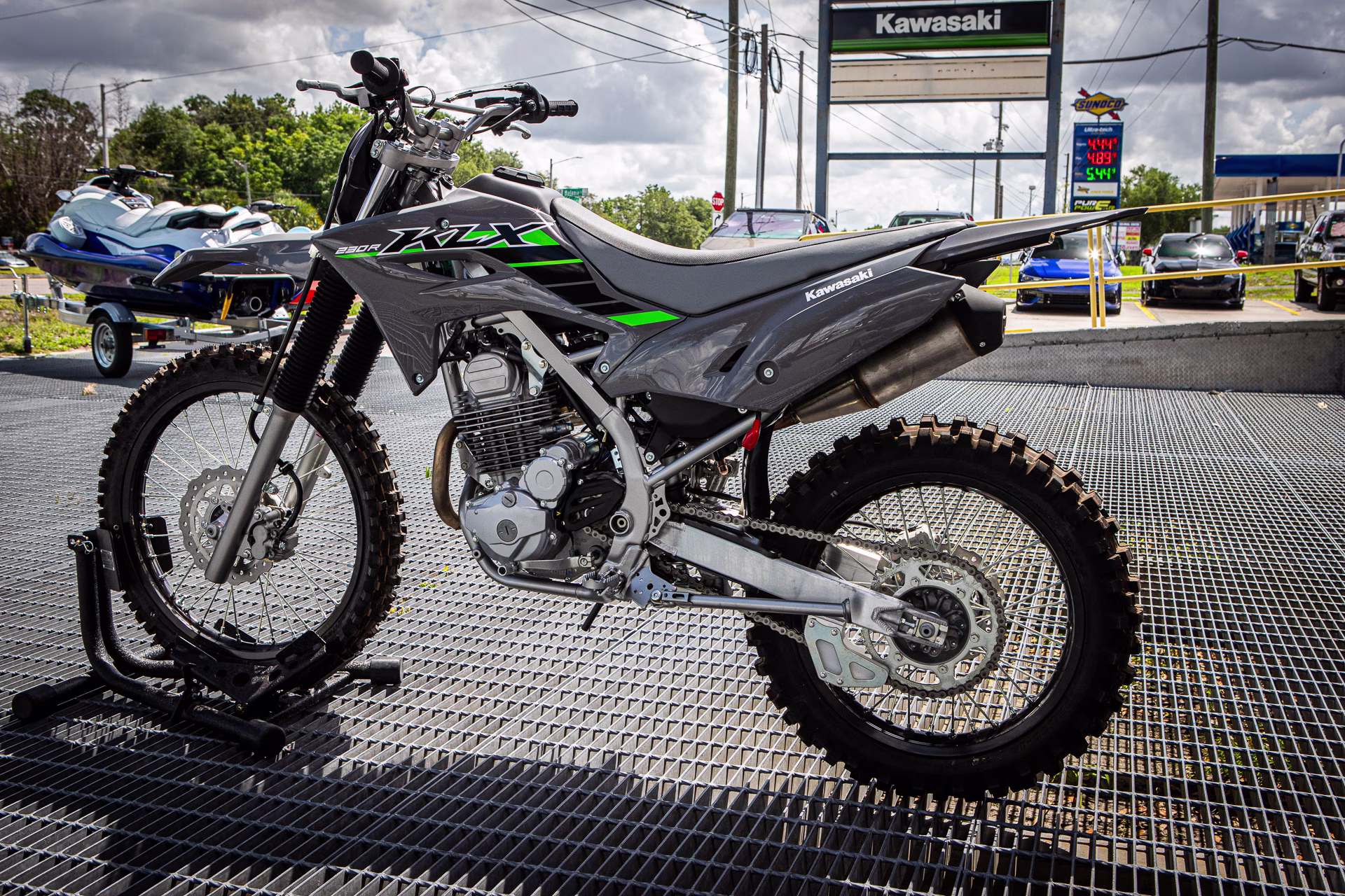 2025 Gray Kawasaki KLX 230R Motorcycle