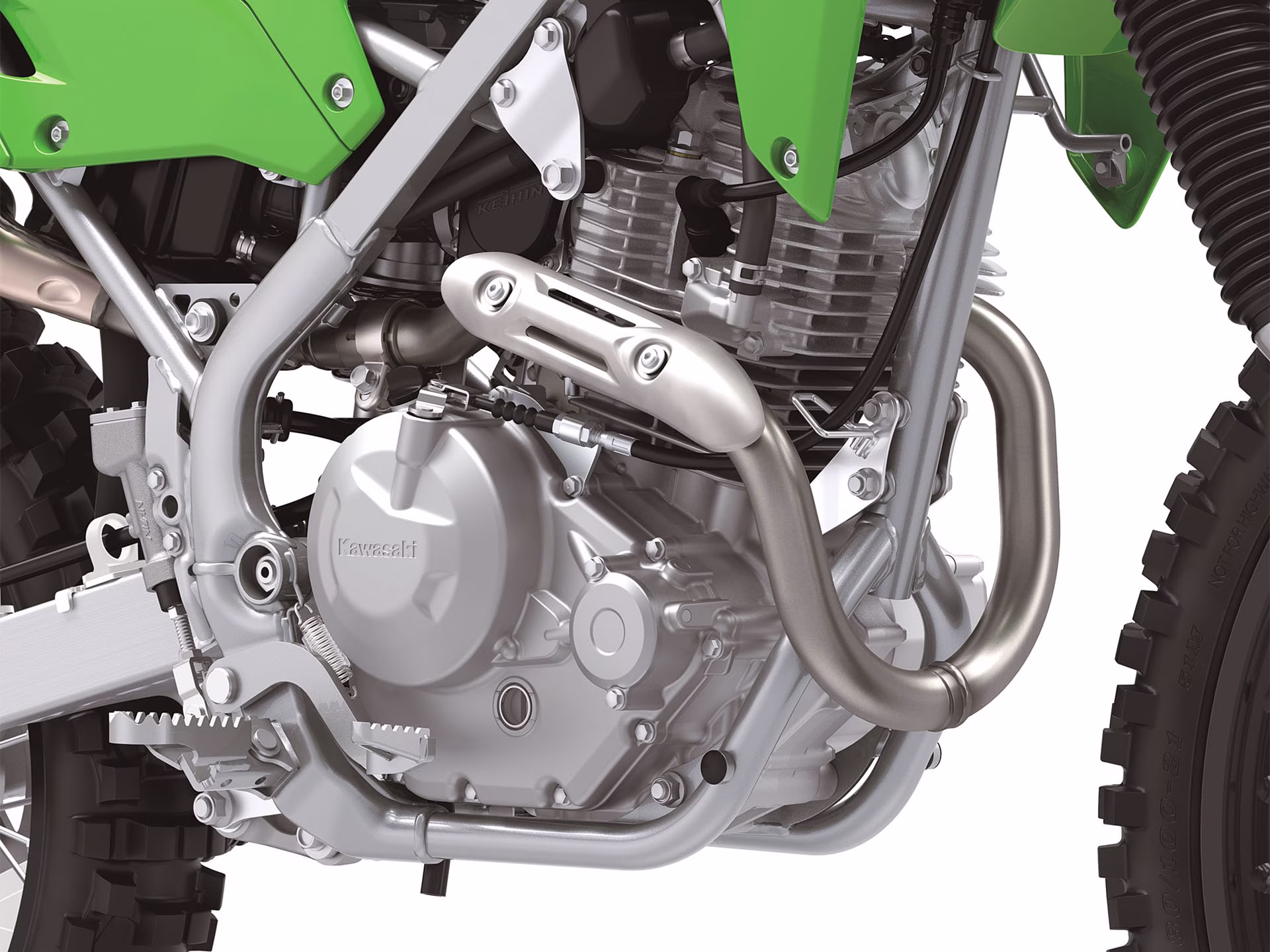 2025 Battle Gray Kawasaki KLX230R Motorcycle