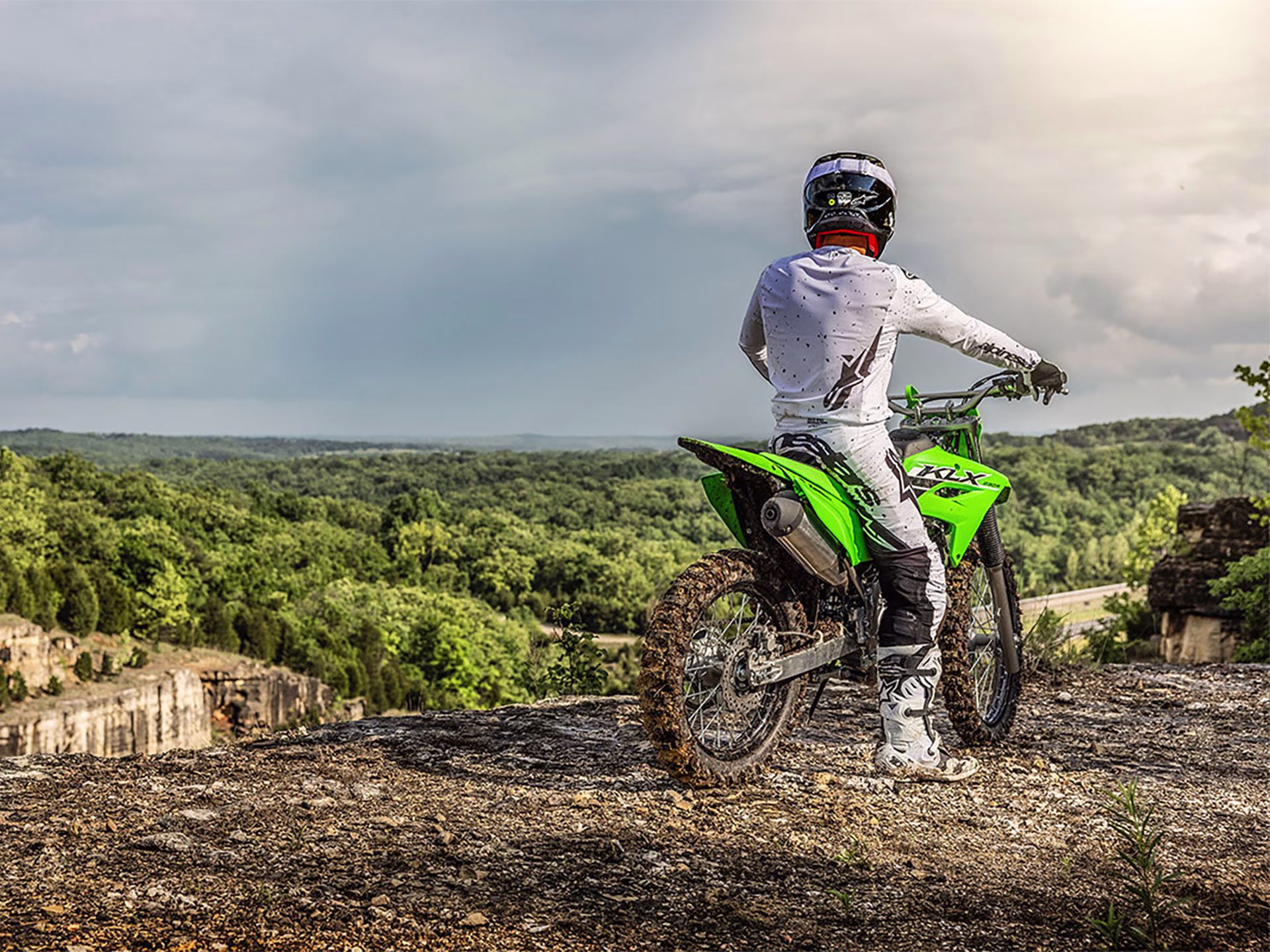 2025 Battle Gray Kawasaki KLX230R Motorcycle