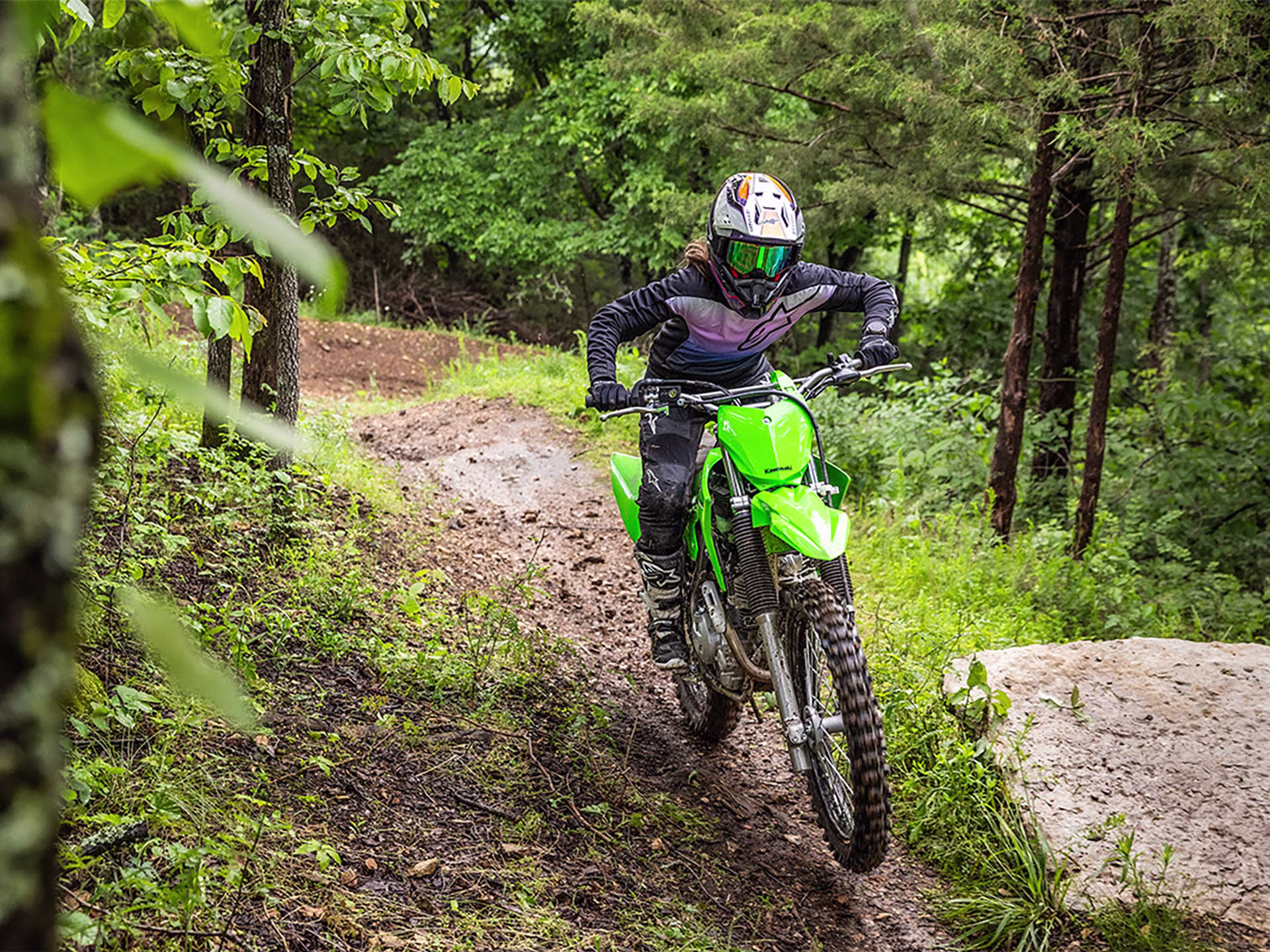 2025 Battle Gray Kawasaki KLX230R Motorcycle
