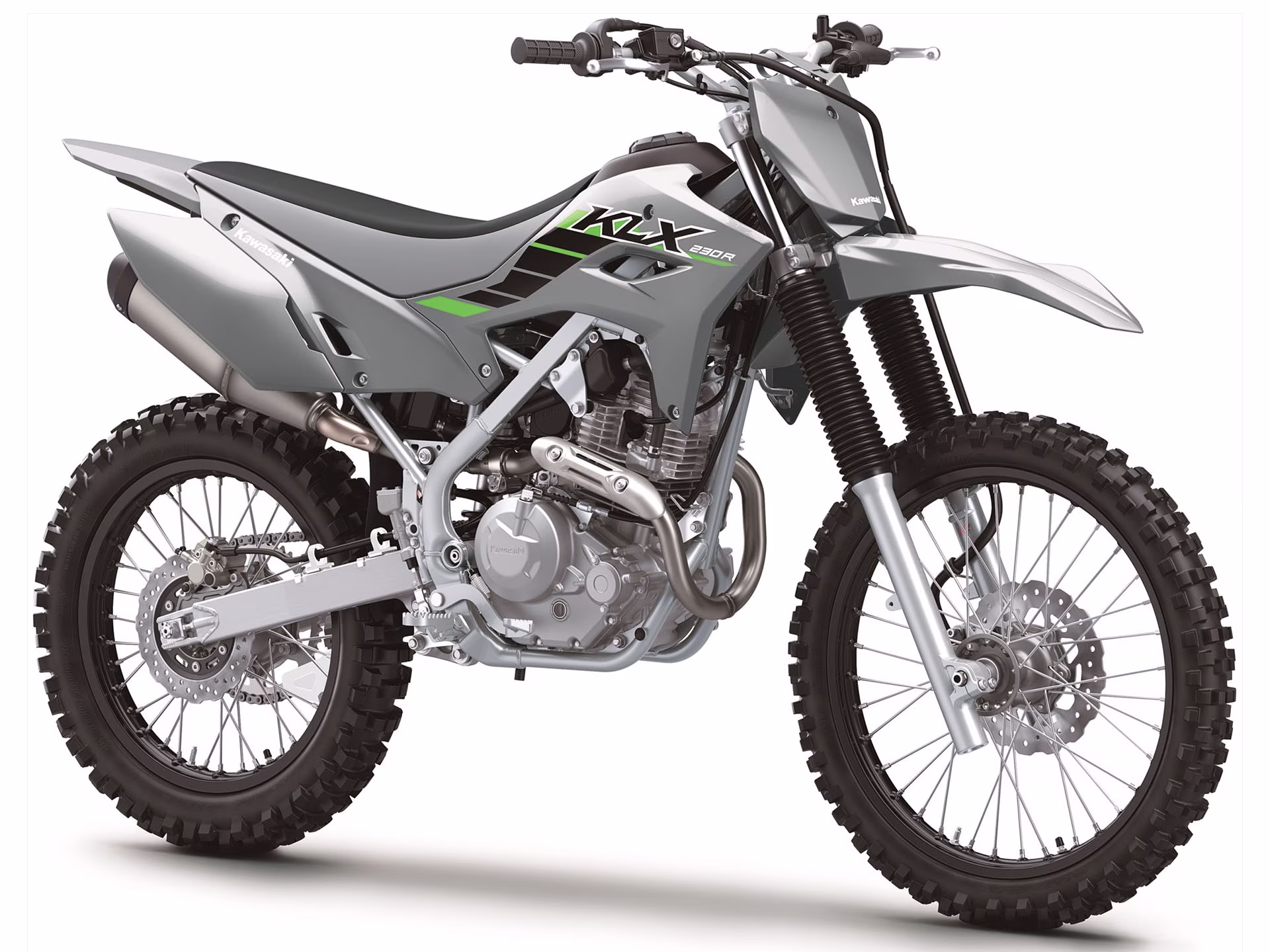 2025 Battle Gray Kawasaki KLX230R Motorcycle