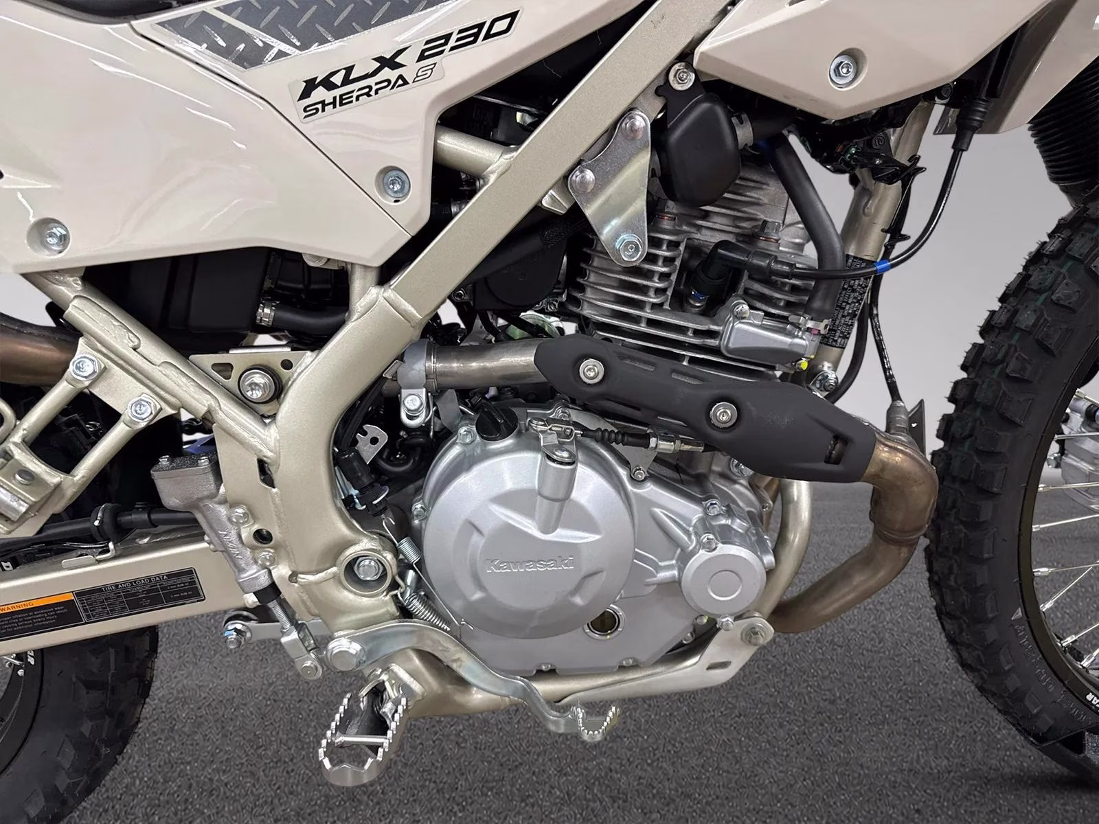 2026 Beige Kawasaki KLX 230 S ABS Motorcycle