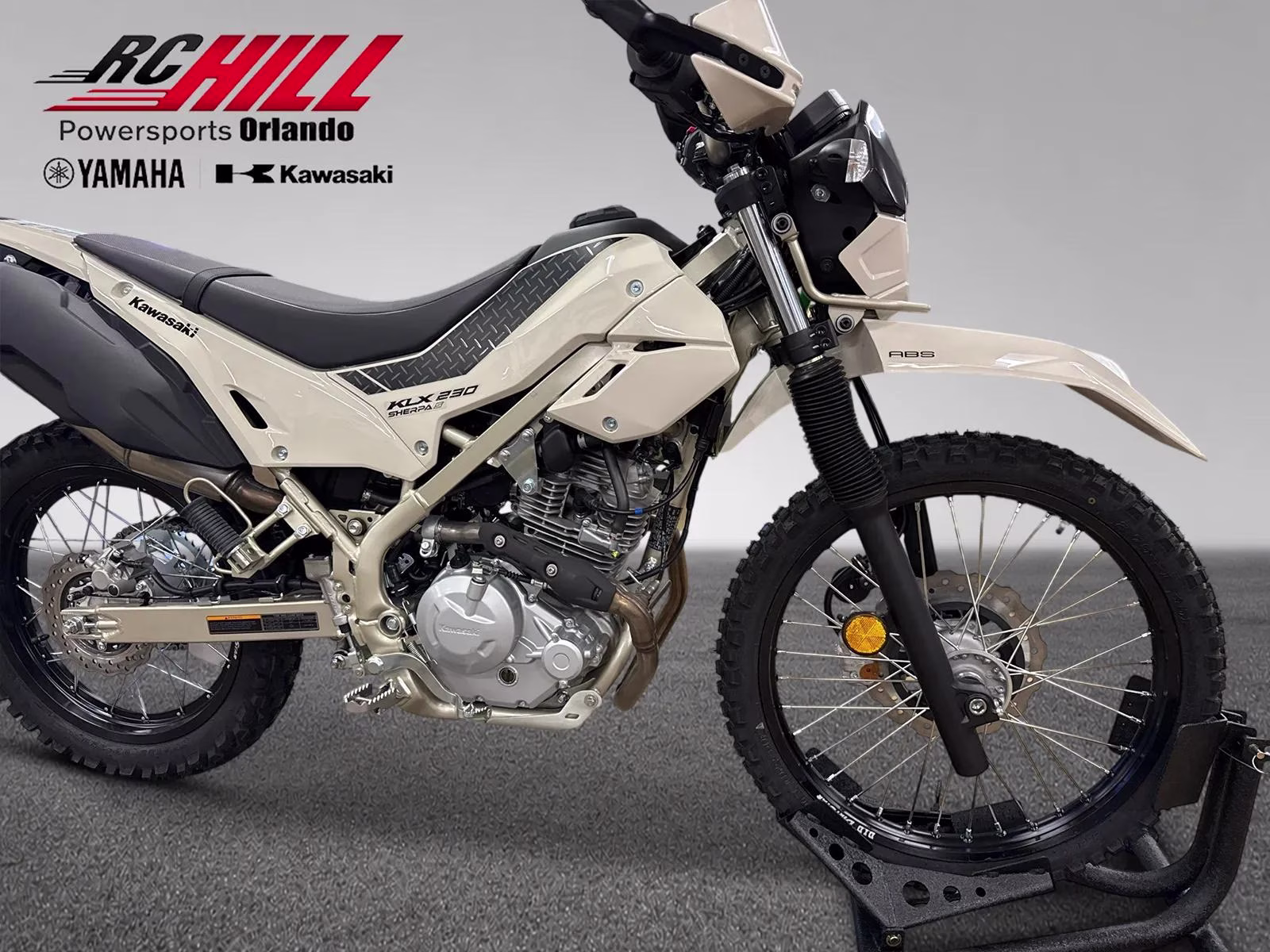 2026 Beige Kawasaki KLX 230 S ABS Motorcycle