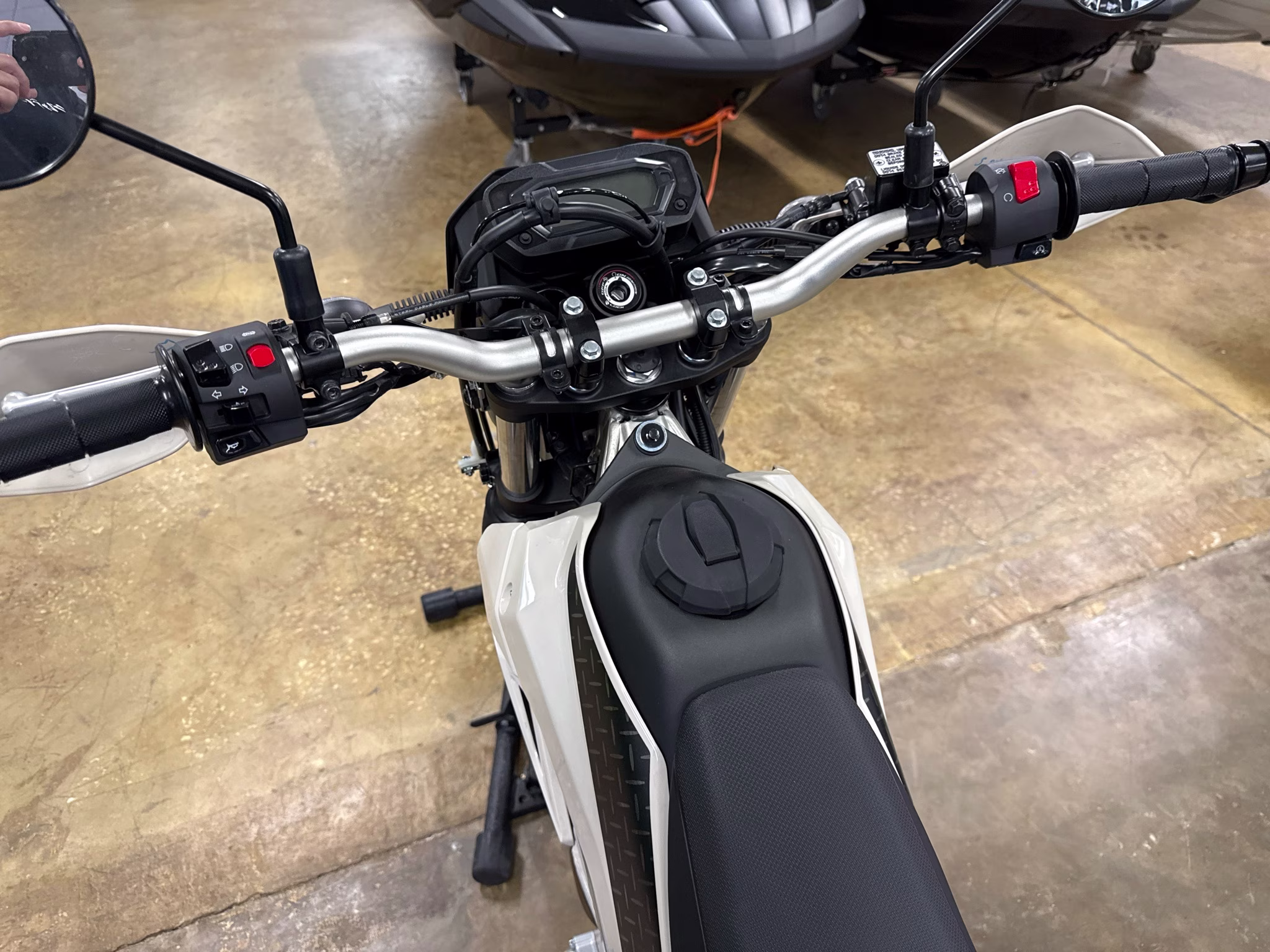 2026 Whitish Beige Kawasaki KLX230 SHERPA S ABS Motorcycle