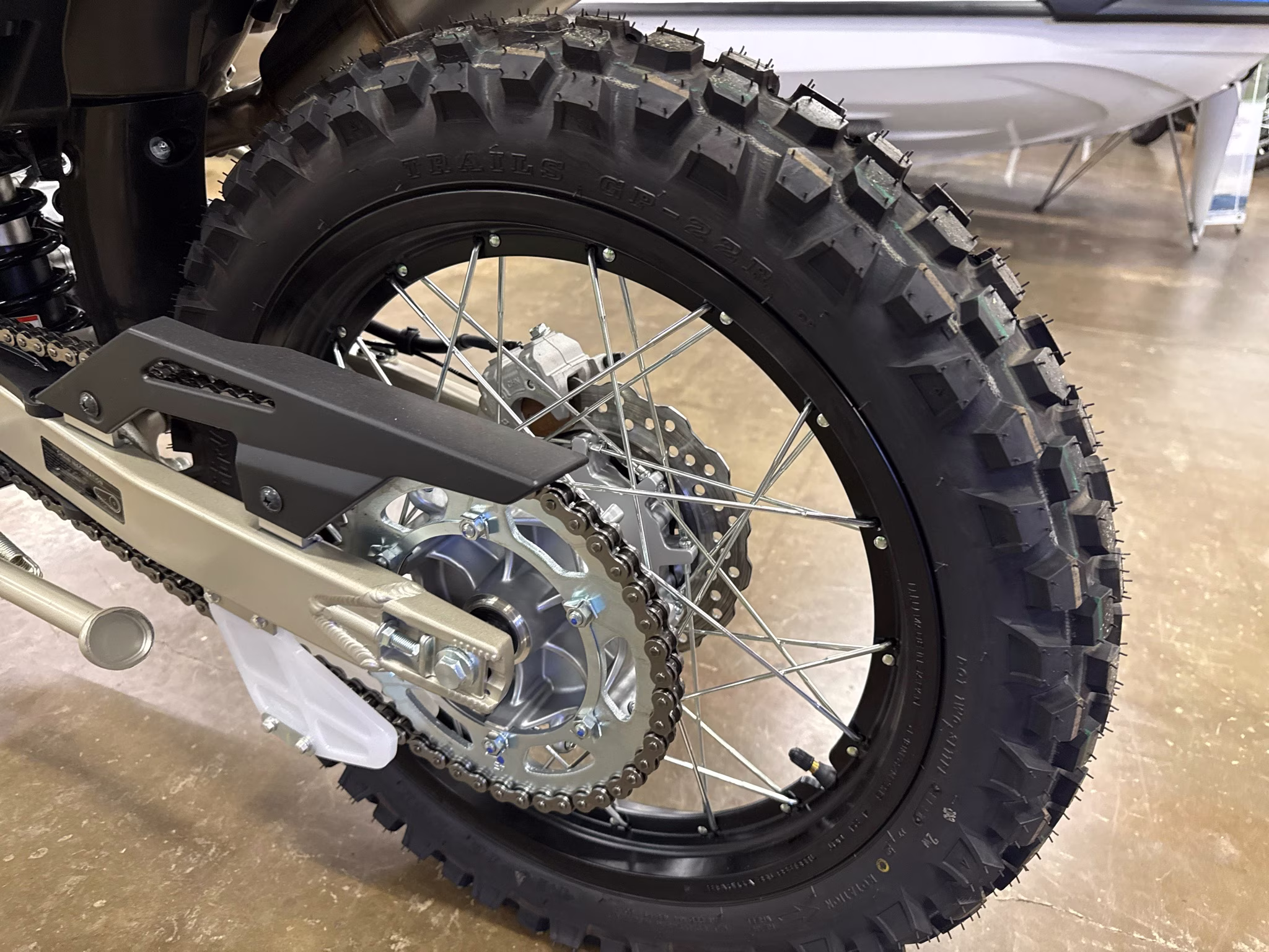 2026 Whitish Beige Kawasaki KLX230 SHERPA S ABS Motorcycle