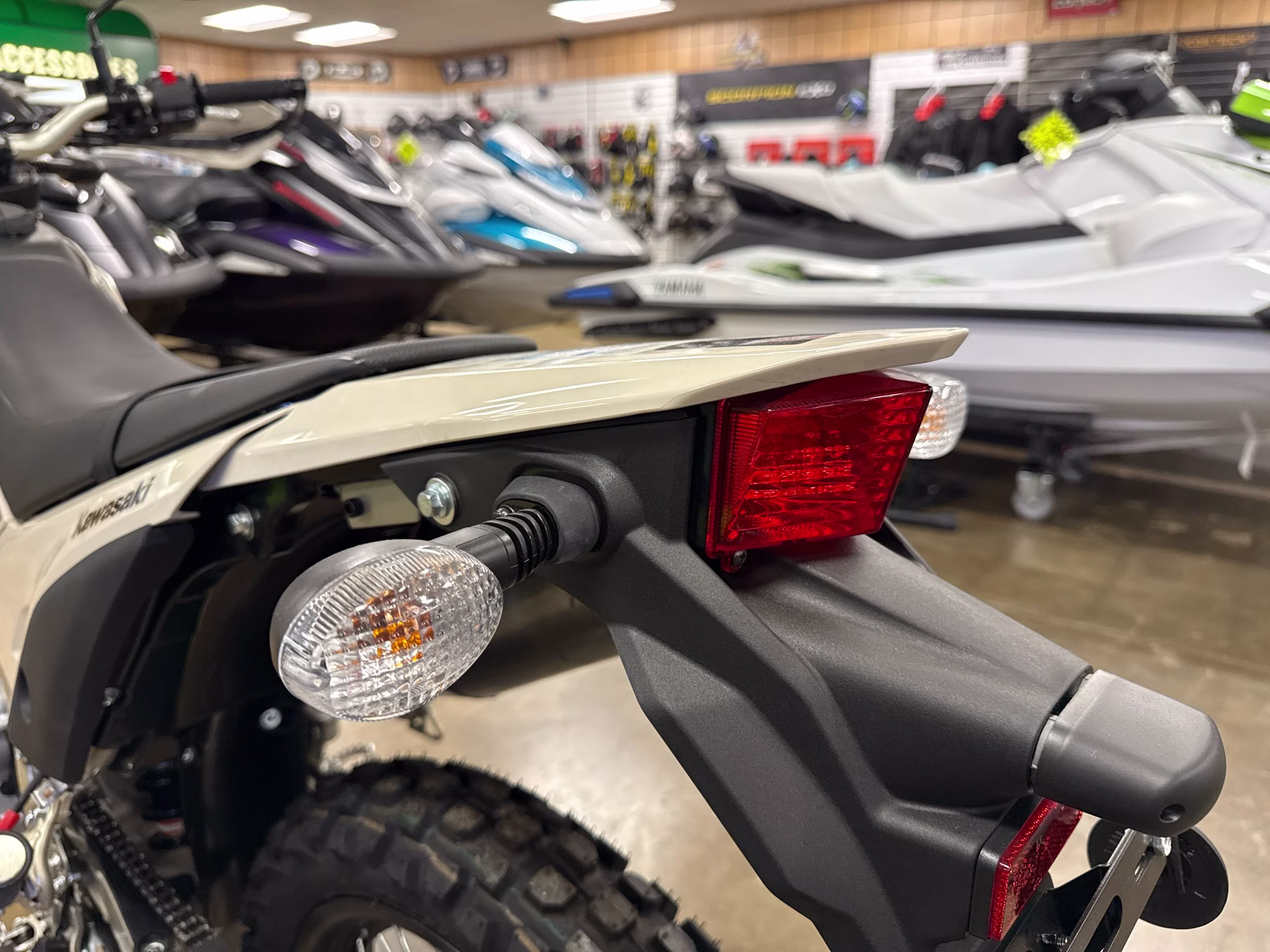 2026 Whitish Beige Kawasaki KLX230 SHERPA S ABS Motorcycle