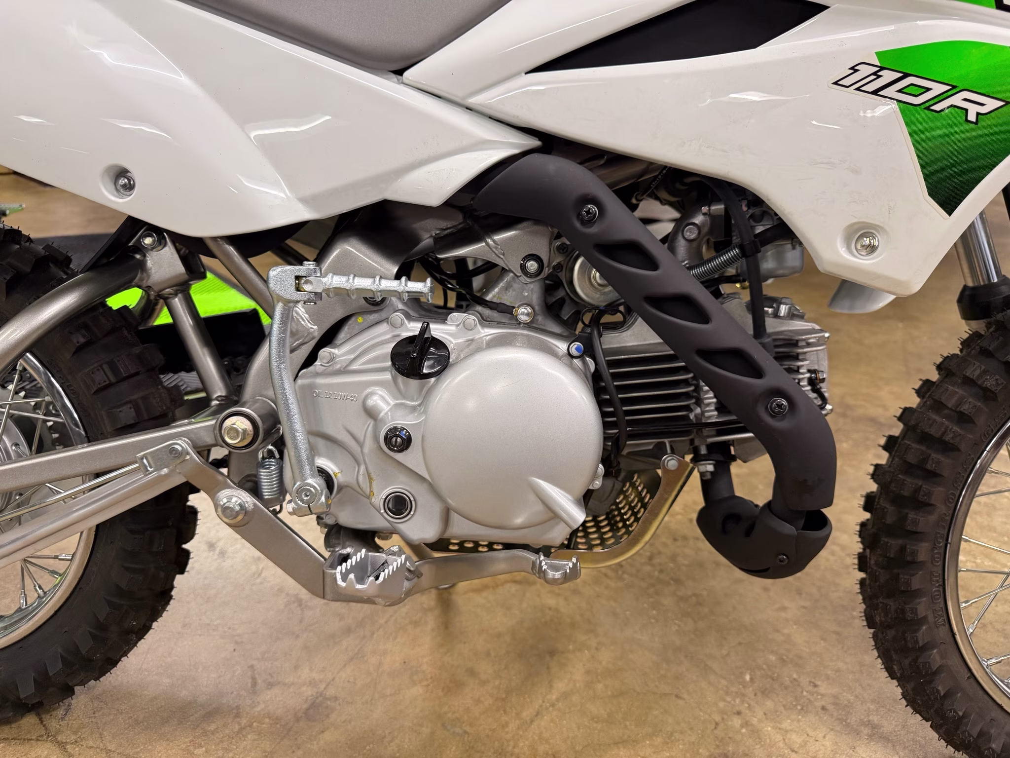 2026 Bright White Kawasaki KLX110R Motorcycle