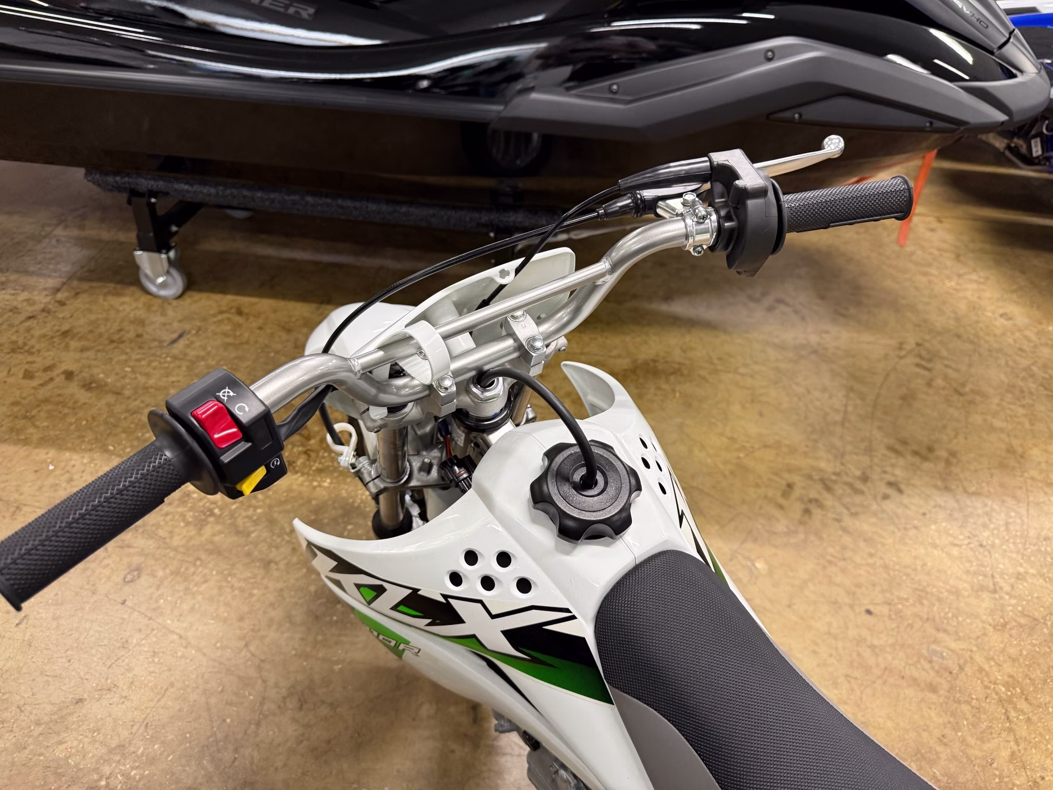 2026 Bright White Kawasaki KLX110R Motorcycle