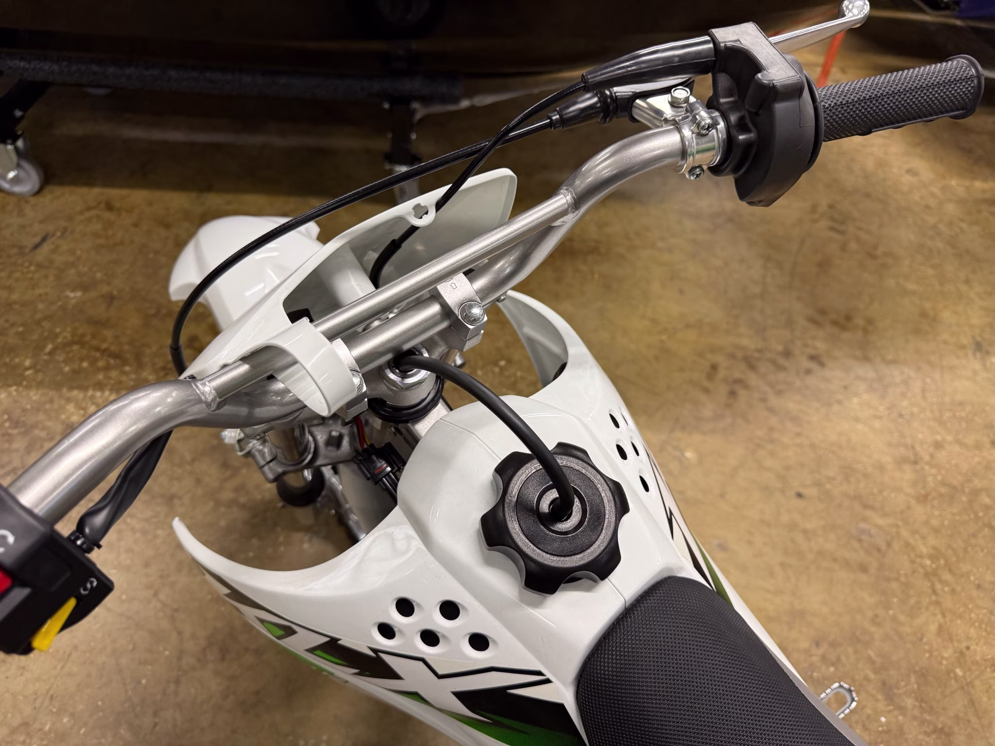 2026 Bright White Kawasaki KLX110R Motorcycle
