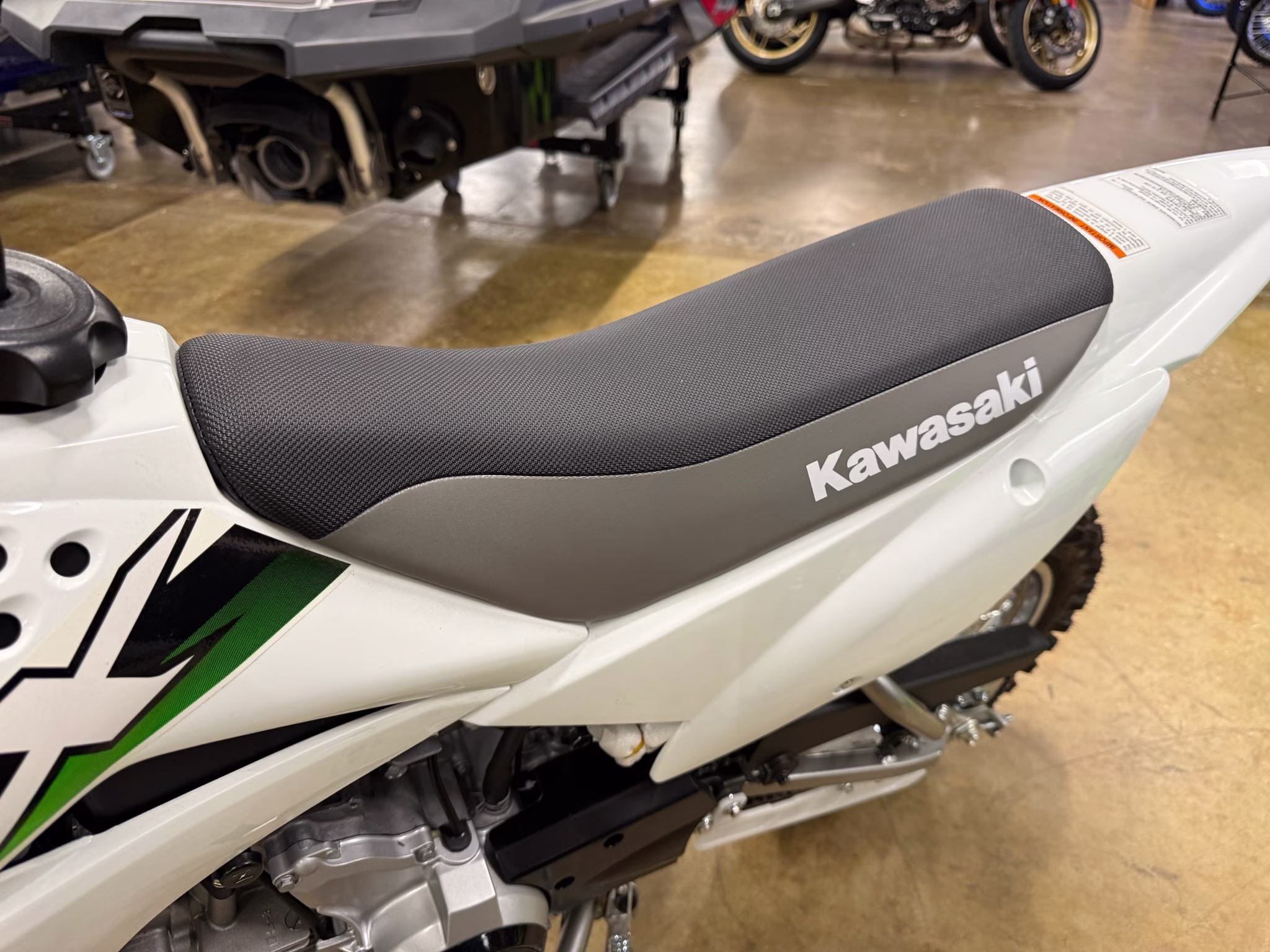 2026 Bright White Kawasaki KLX110R Motorcycle