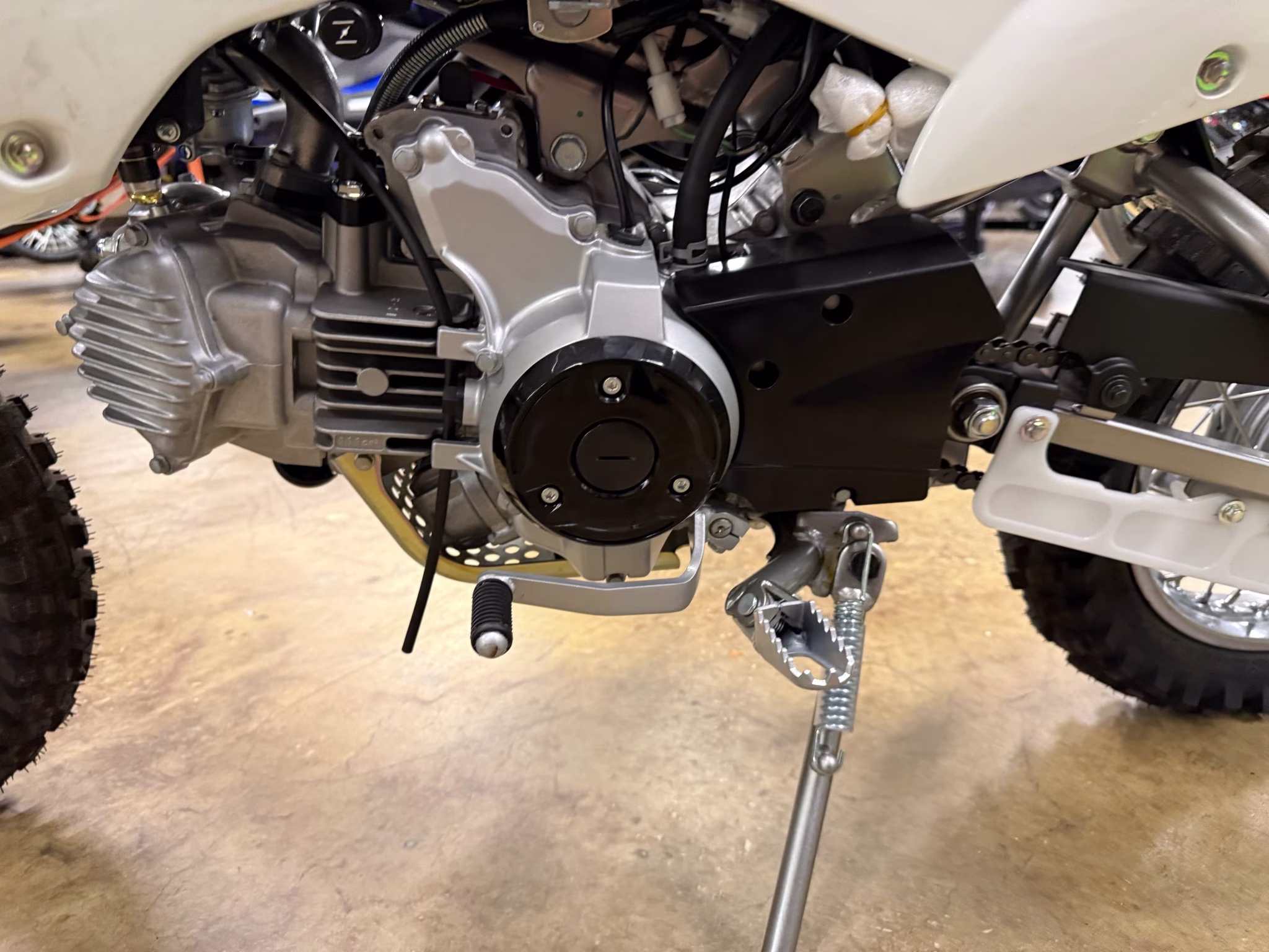 2026 Bright White Kawasaki KLX110R Motorcycle