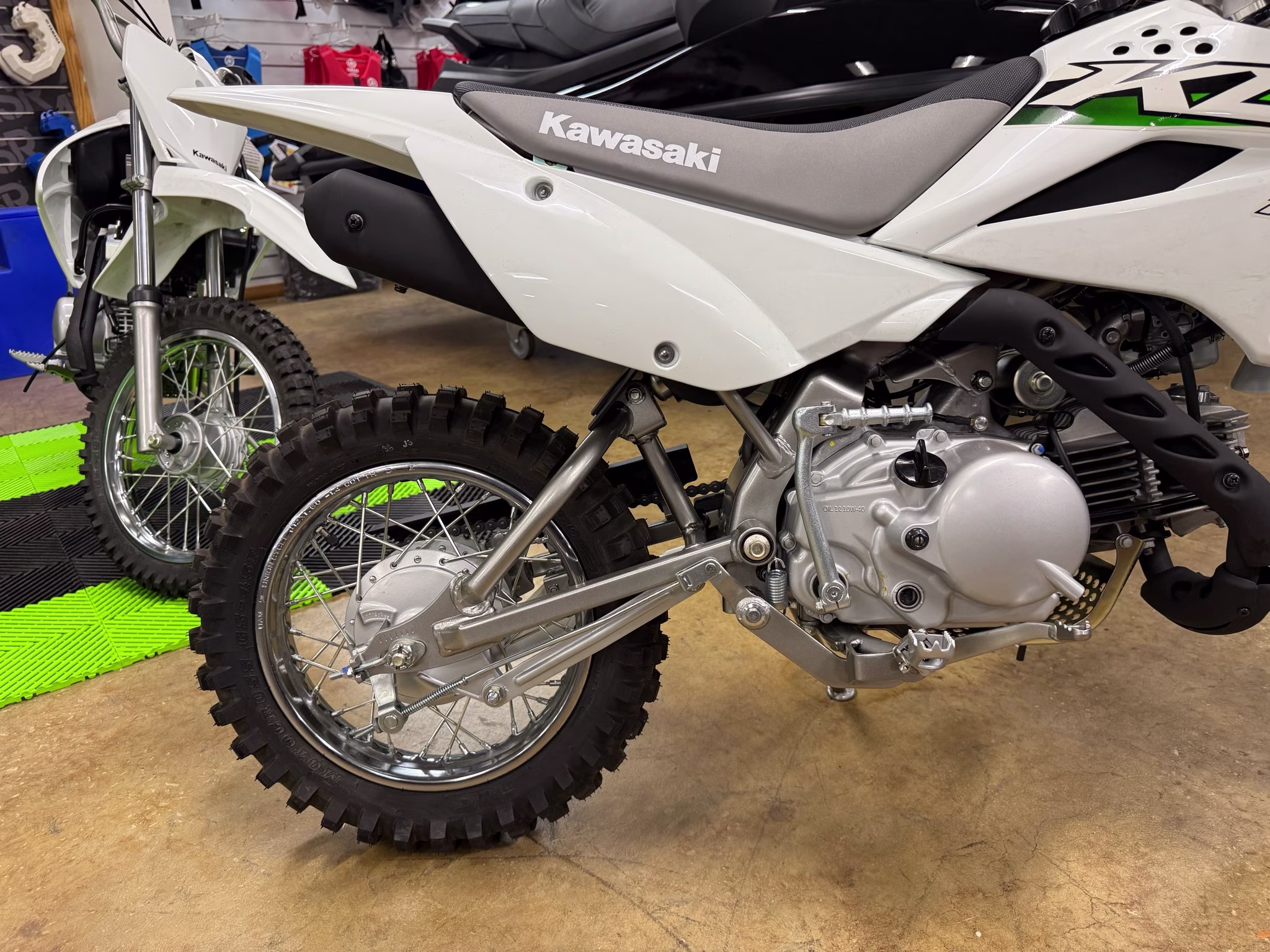 2026 Bright White Kawasaki KLX110R Motorcycle