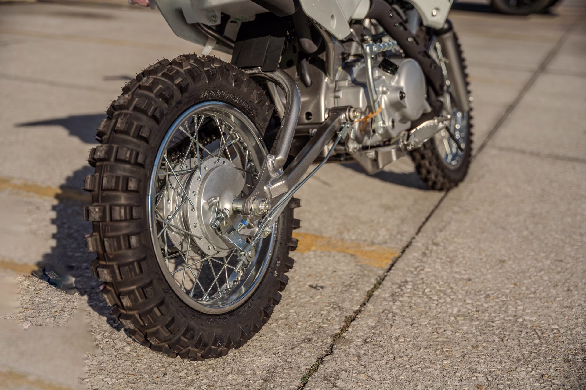 2026 Bright White Kawasaki KLX110R Motorcycle