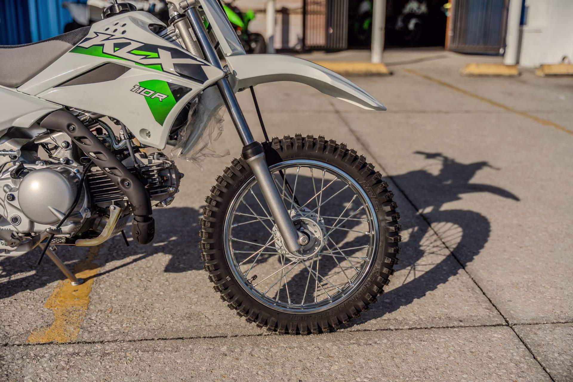 2026 Bright White Kawasaki KLX110R Motorcycle