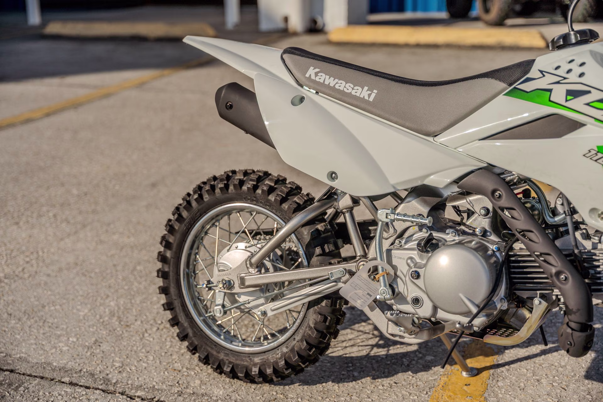 2026 Bright White Kawasaki KLX110R Motorcycle