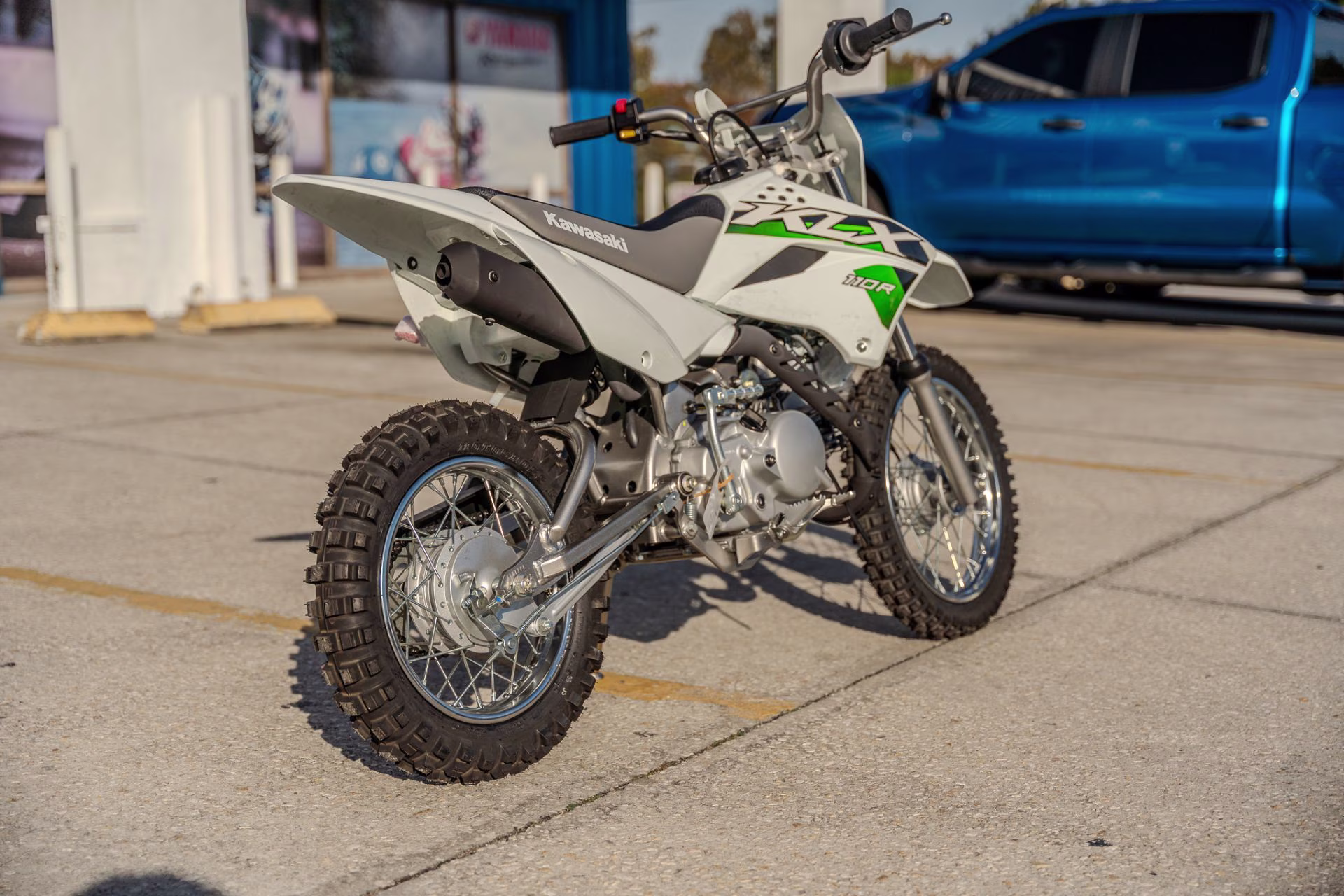 2026 Bright White Kawasaki KLX110R Motorcycle
