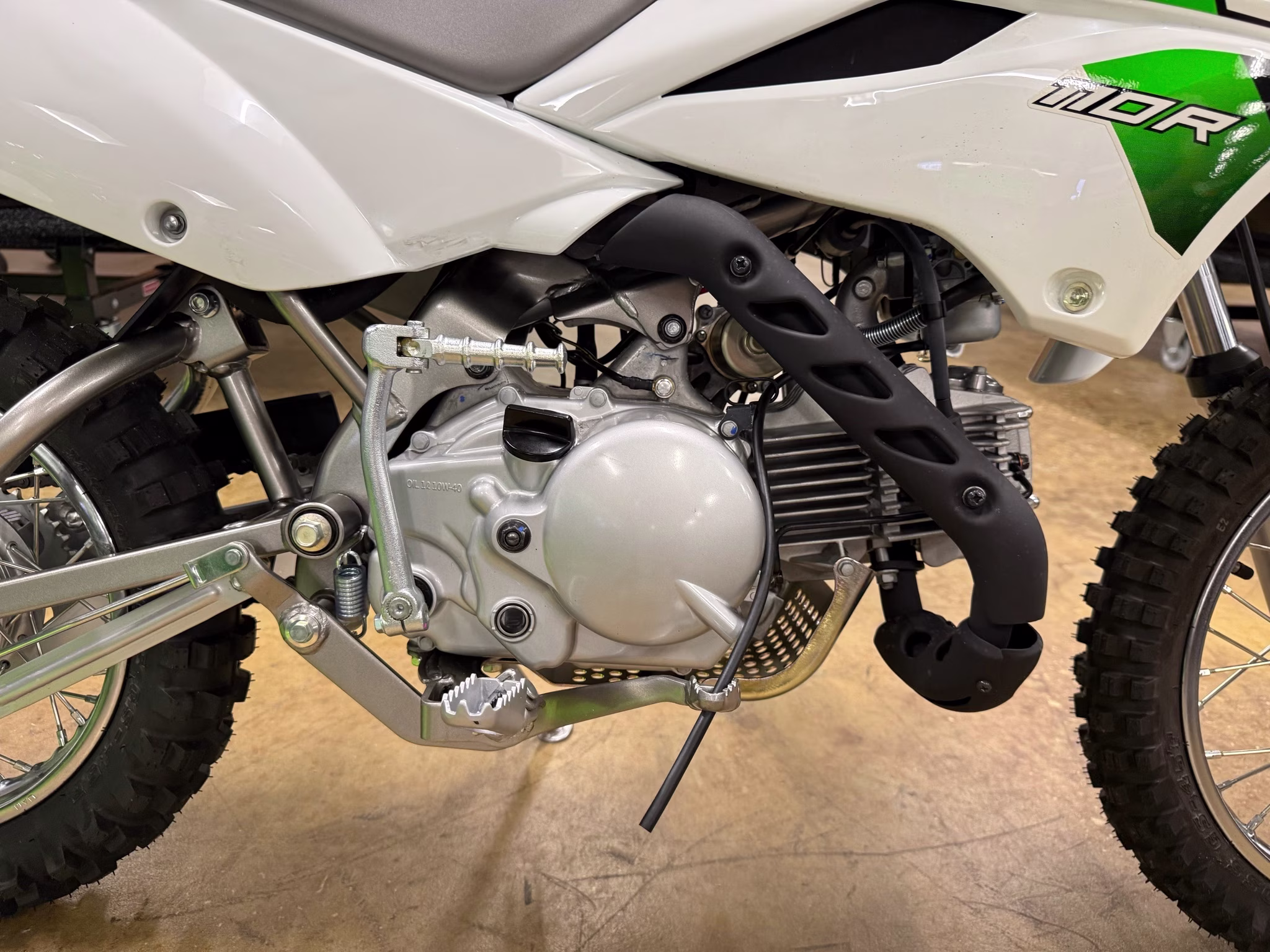2026 Bright White Kawasaki KLX110R Motorcycle