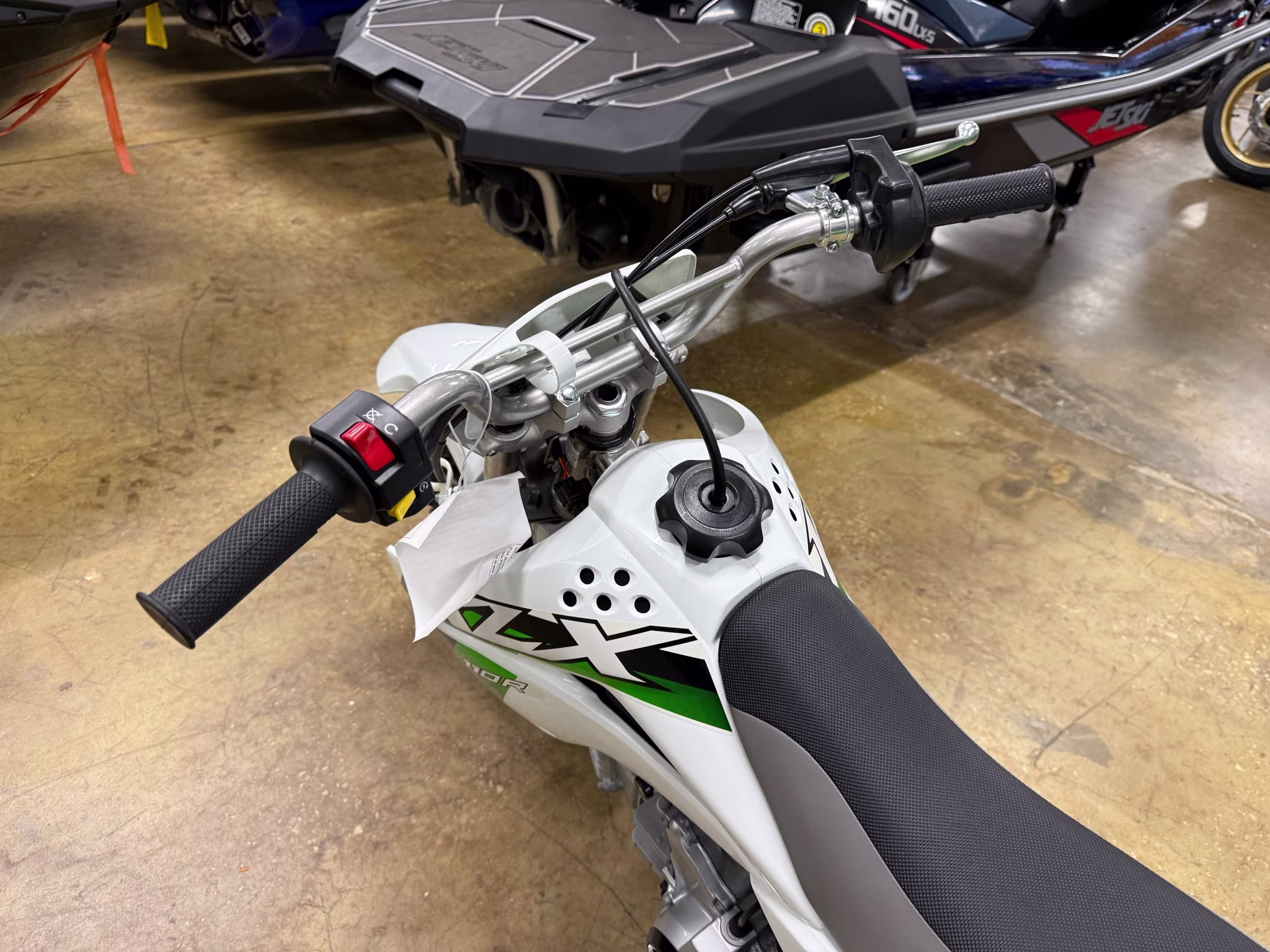 2026 Bright White Kawasaki KLX110R Motorcycle