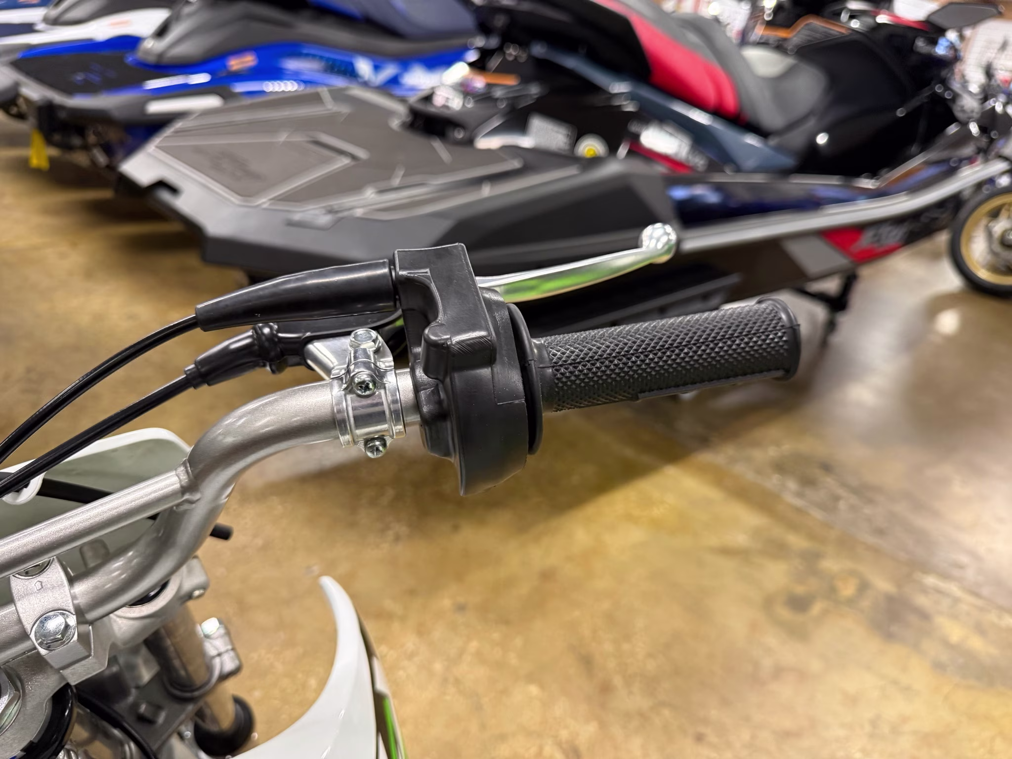 2026 Bright White Kawasaki KLX110R Motorcycle