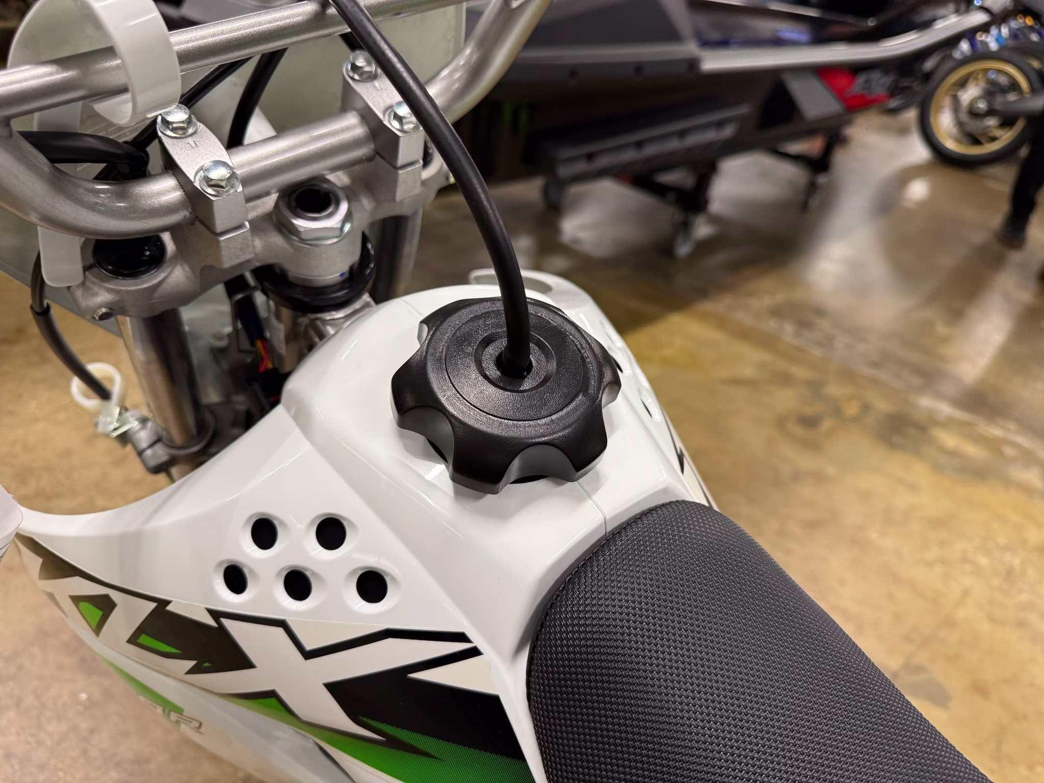 2026 Bright White Kawasaki KLX110R Motorcycle