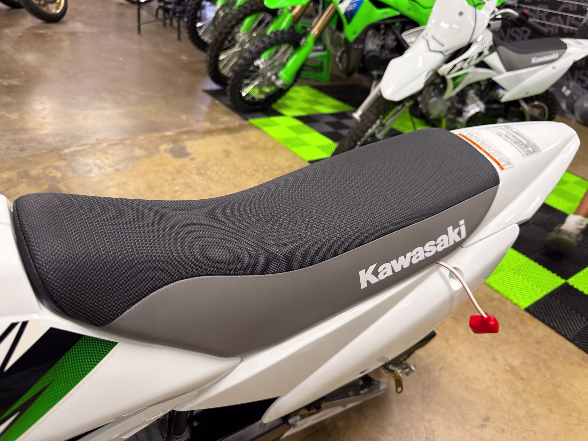2026 Bright White Kawasaki KLX110R Motorcycle