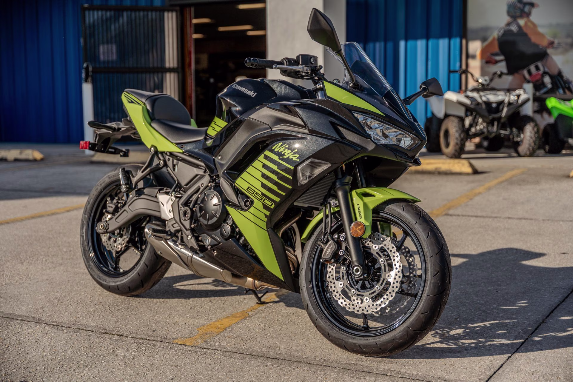 2026 Metallic Yellowish Green / Metallic Spark Black Kawasaki Ninja 650 ABS Motorcycle