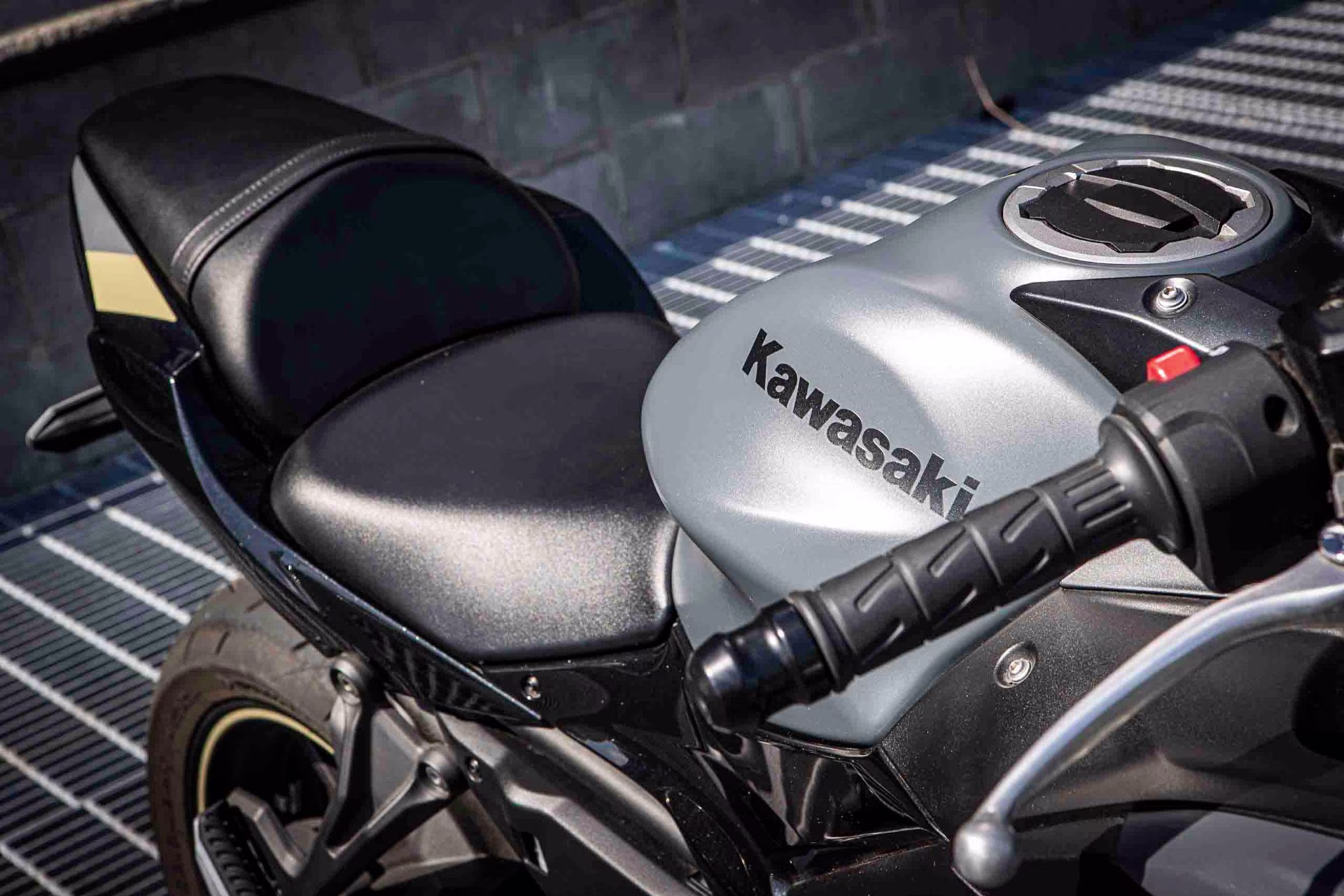 2024 Metallic Matte Covert Green / Metallic Spark Black / Pearl Sand Khaki Kawasaki Ninja 650 Motorcycle