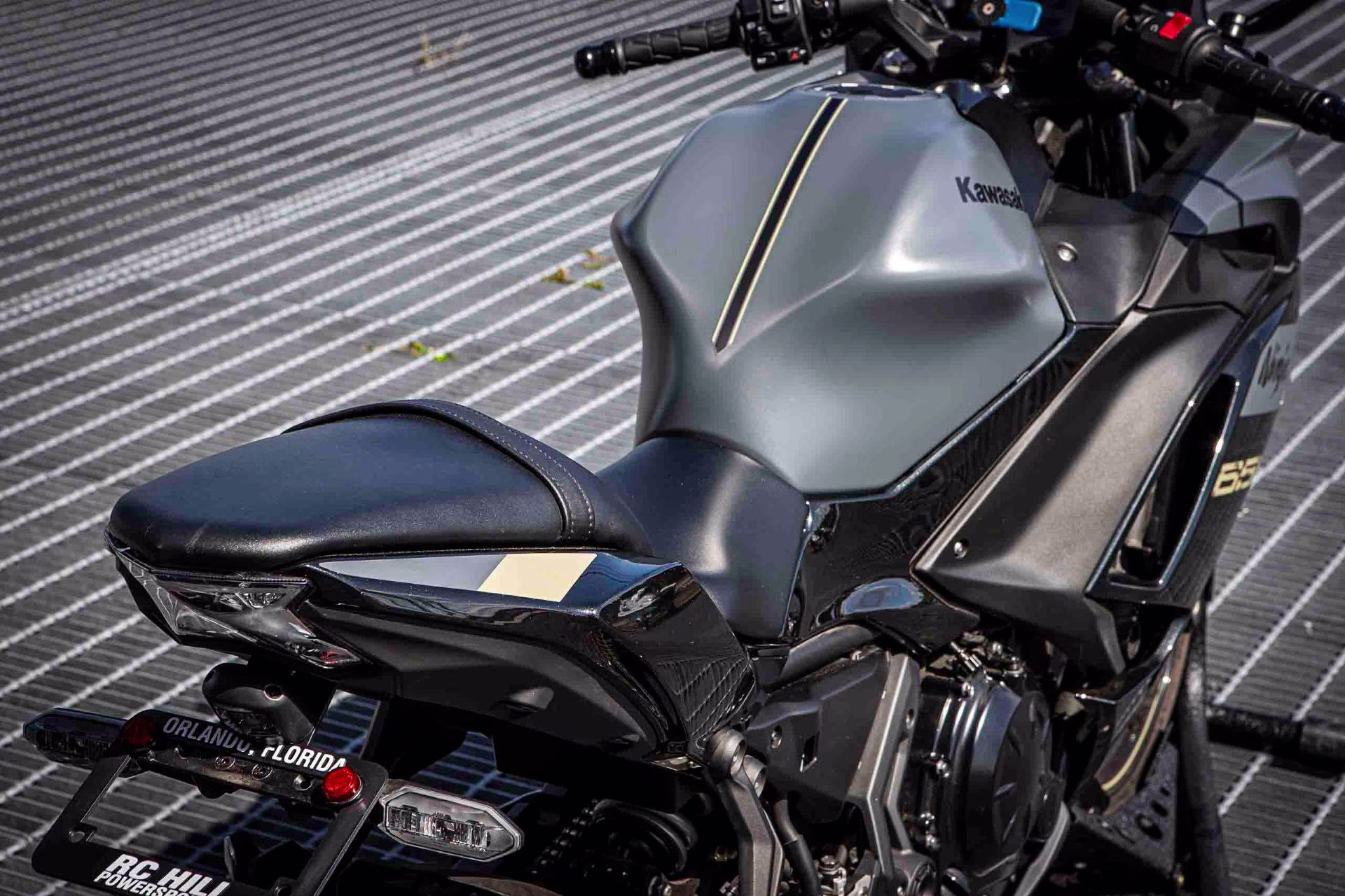 2024 Metallic Matte Covert Green / Metallic Spark Black / Pearl Sand Khaki Kawasaki Ninja 650 Motorcycle