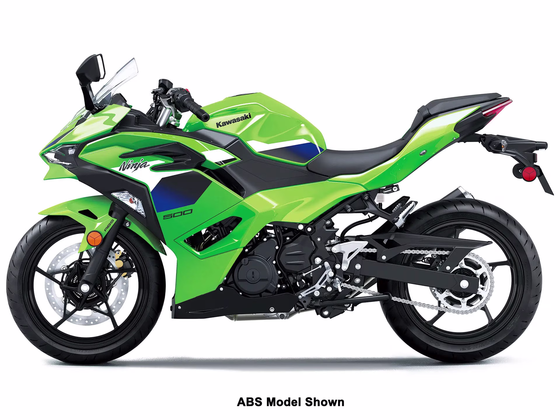 2026 Lime Green Kawasaki Ninja 500 Motorcycle