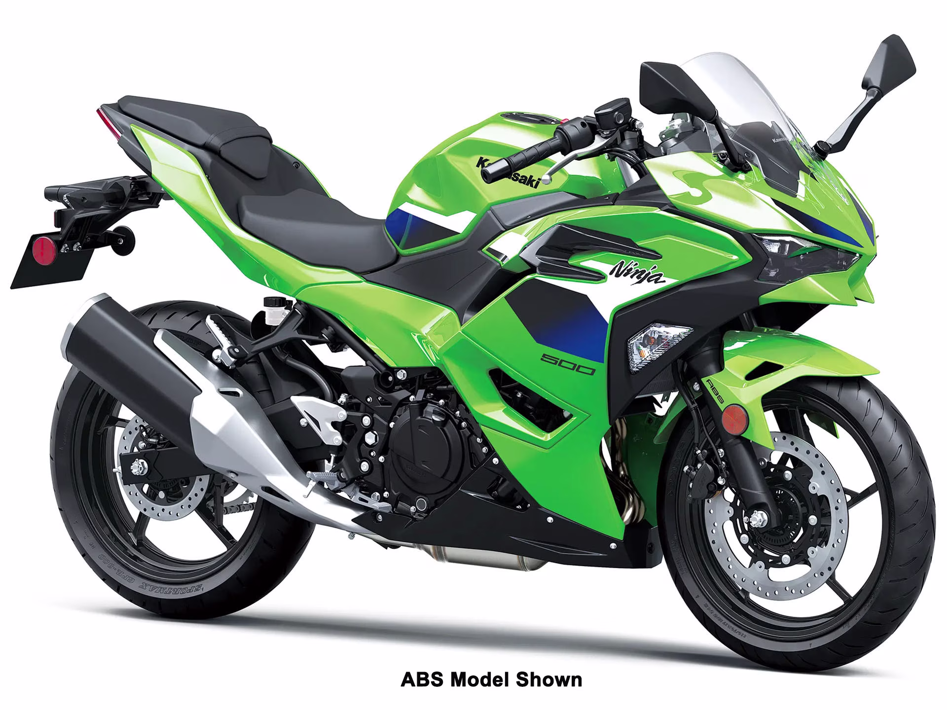 2026 Lime Green Kawasaki Ninja 500 Motorcycle