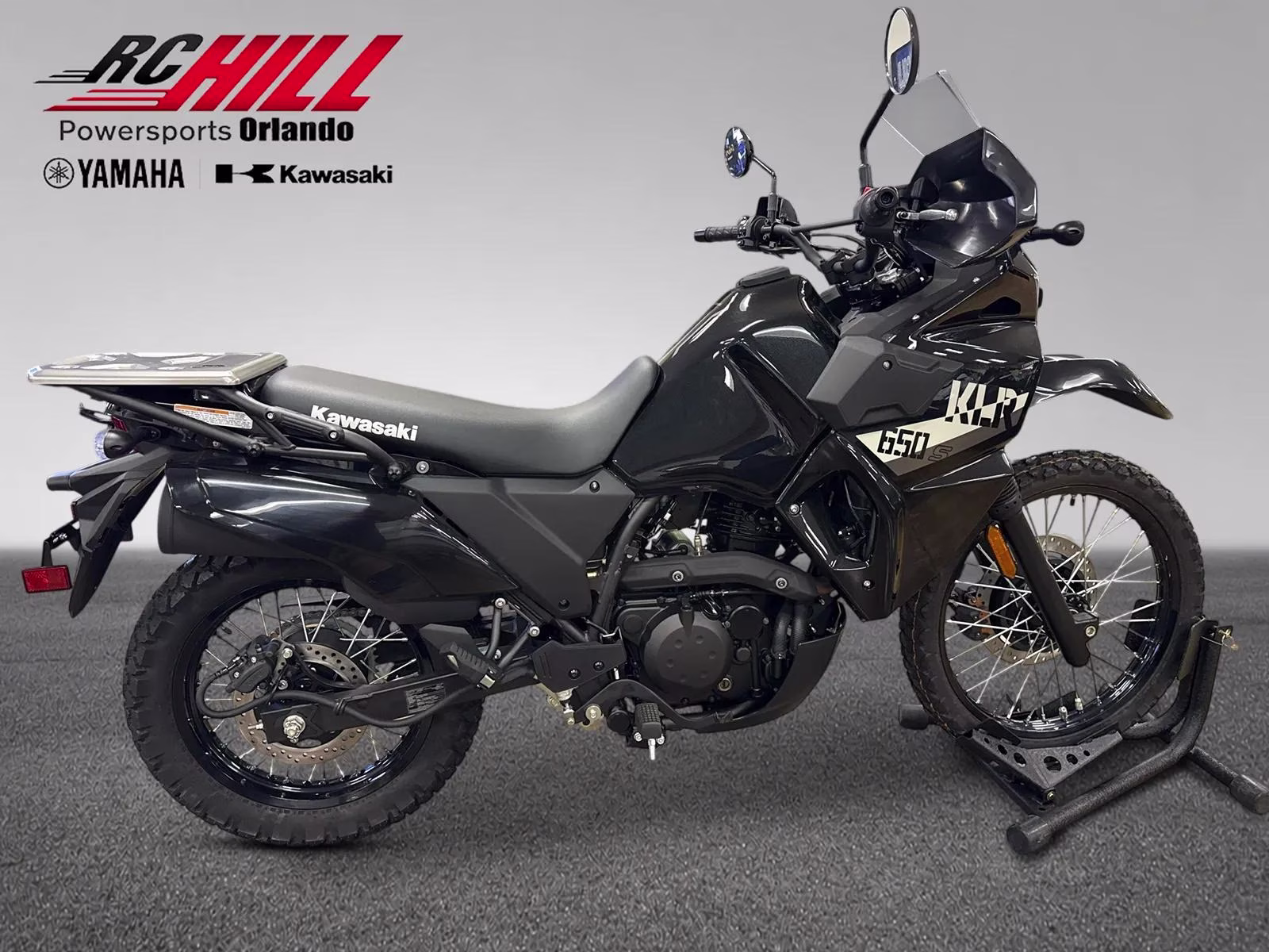 2026 Black Kawasaki Klr650 Motorcycle