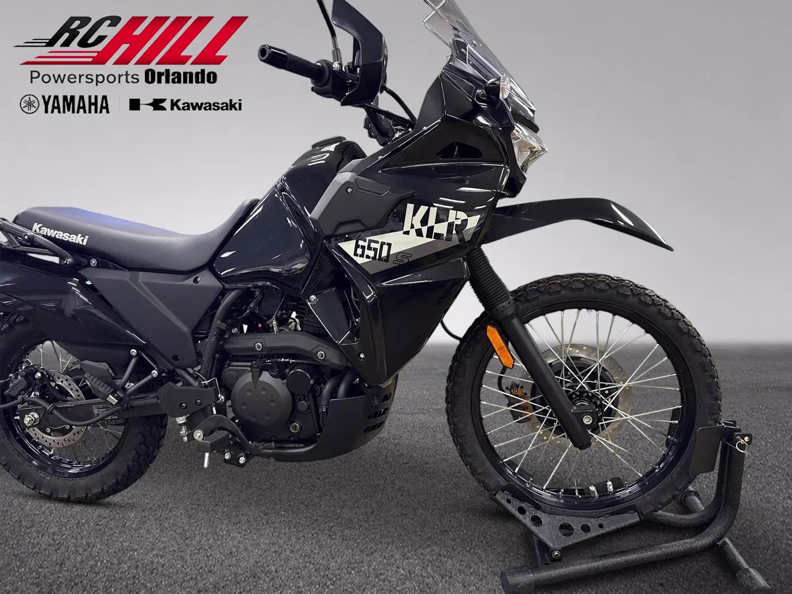 2026 Black Kawasaki Klr650 Motorcycle