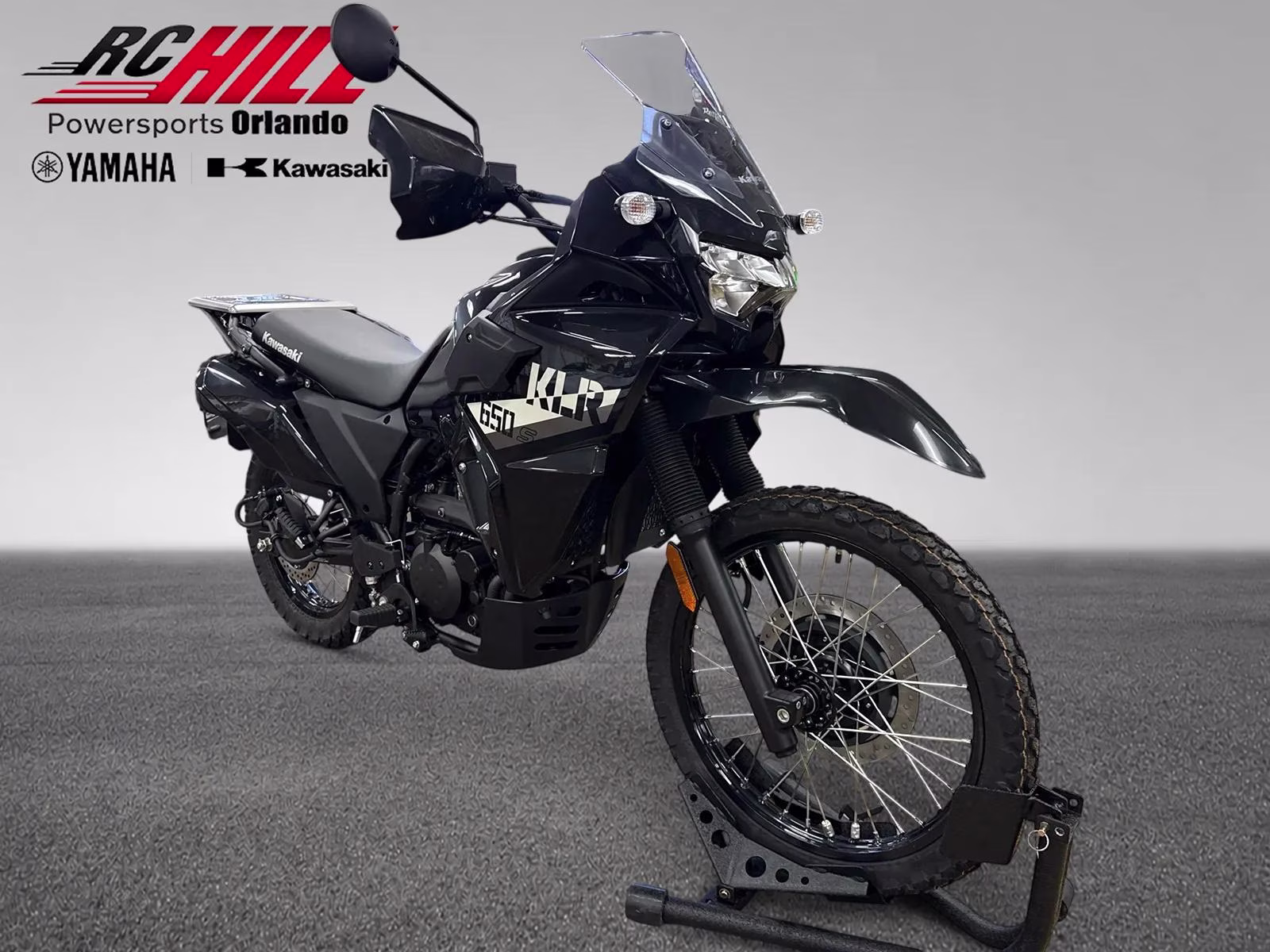 2026 Black Kawasaki Klr650 Motorcycle