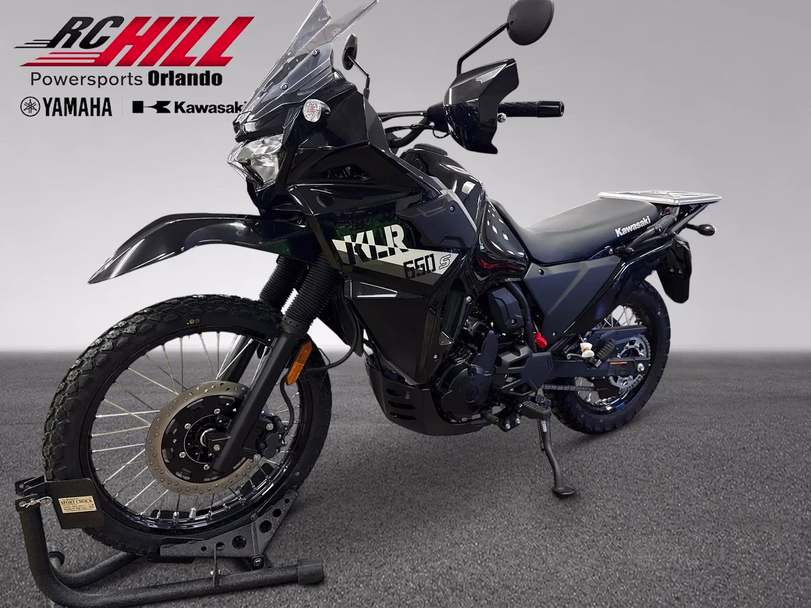 2026 Black Kawasaki Klr650 Motorcycle