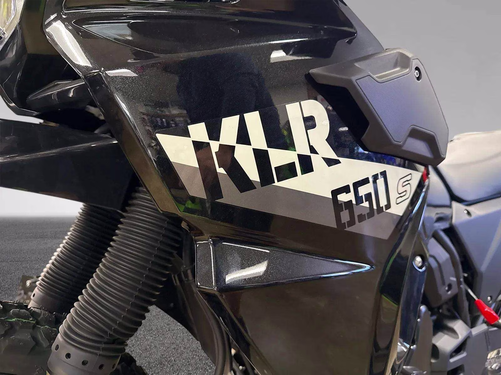 2026 Black Kawasaki Klr650 Motorcycle
