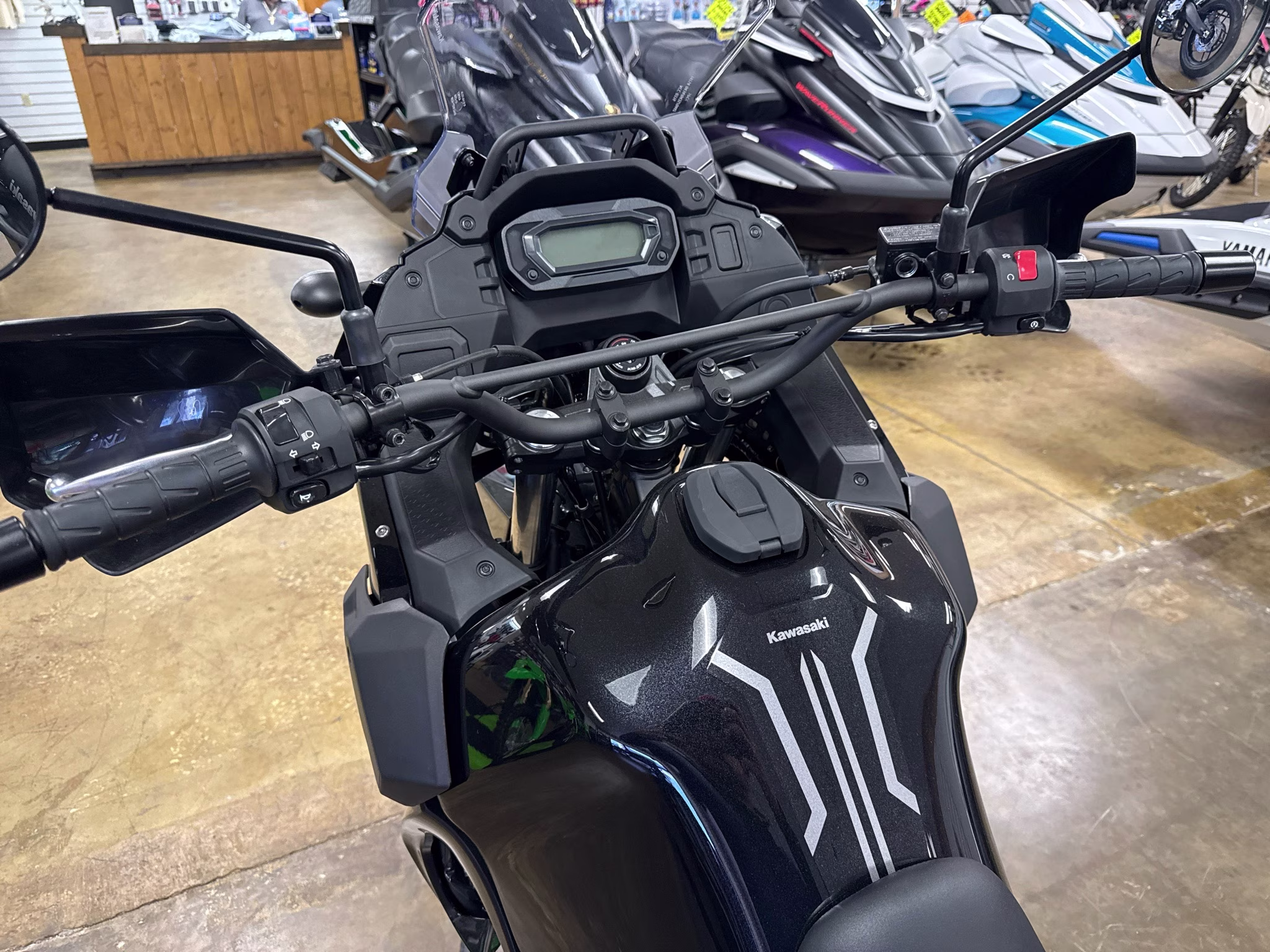 2026 Metallic Spark Black Kawasaki KLR650 S Motorcycle