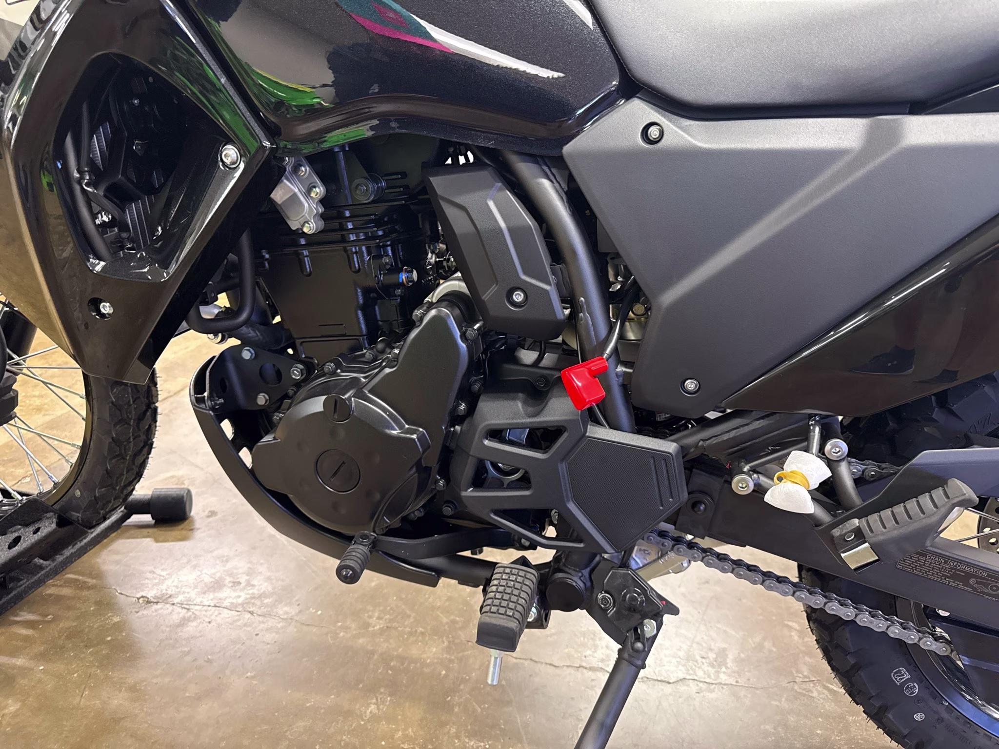 2026 Metallic Spark Black Kawasaki KLR650 S Motorcycle