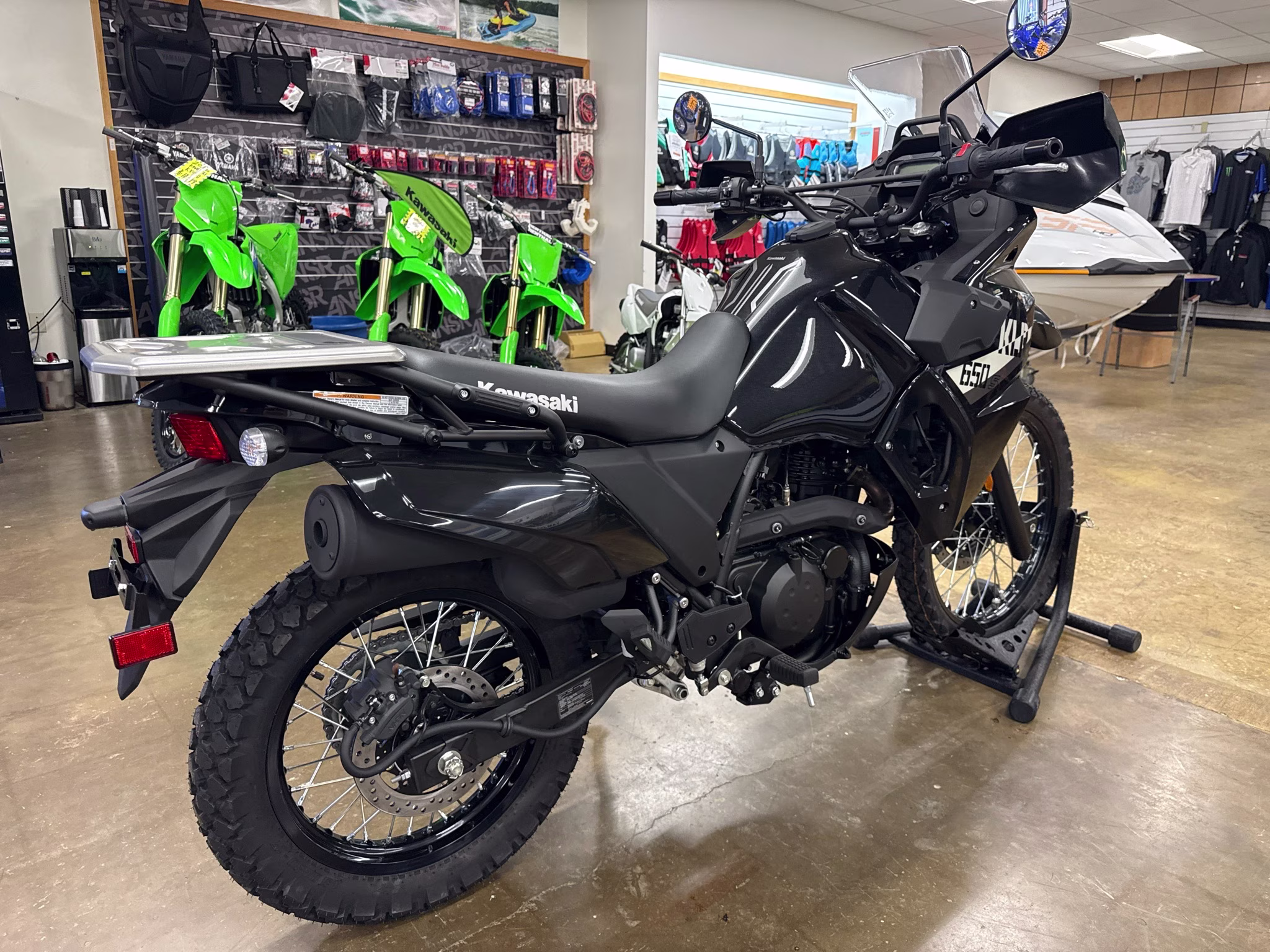 2026 Metallic Spark Black Kawasaki KLR650 S Motorcycle
