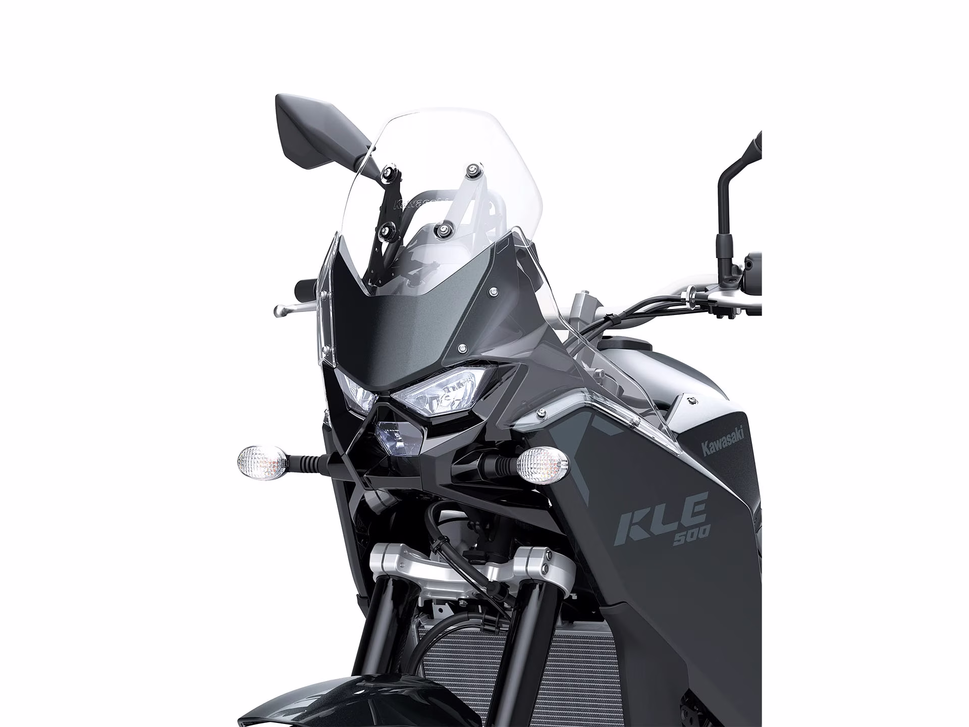2026 Metallic Carbon Gray / Ebony Kawasaki KLE500 ABS SE Motorcycle