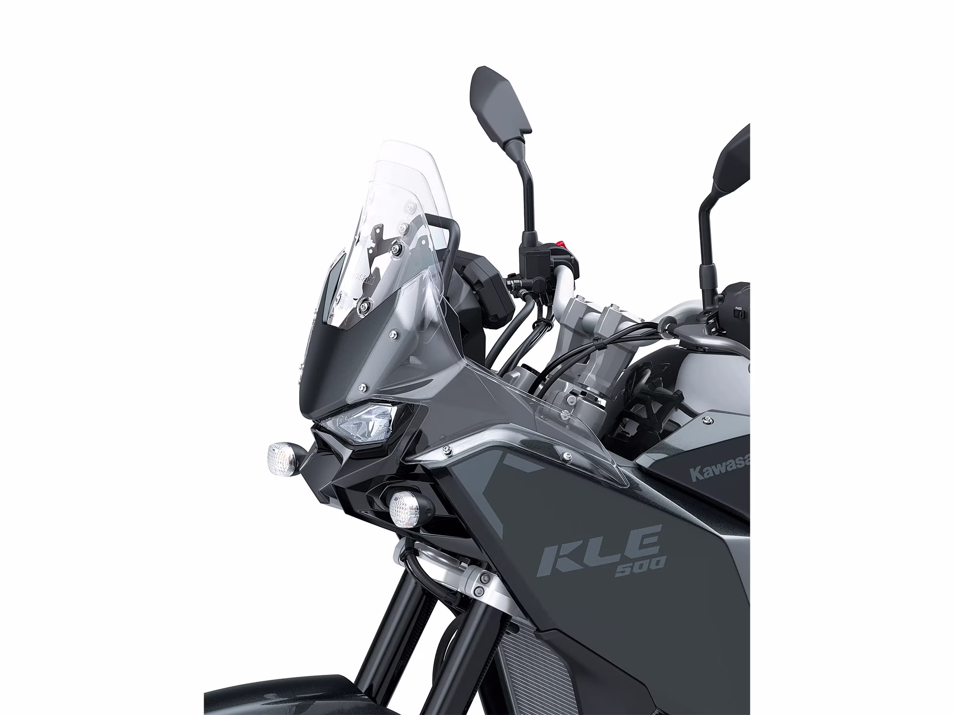 2026 Metallic Carbon Gray / Ebony Kawasaki KLE500 ABS SE Motorcycle