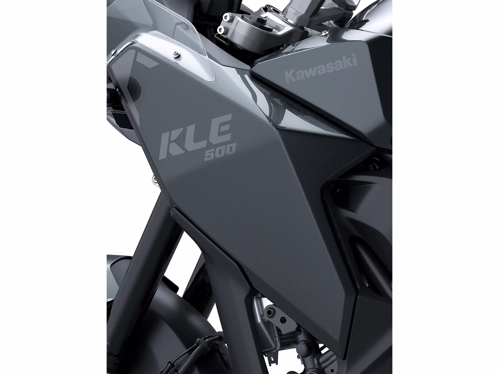 2026 Metallic Carbon Gray / Ebony Kawasaki KLE500 ABS SE Motorcycle