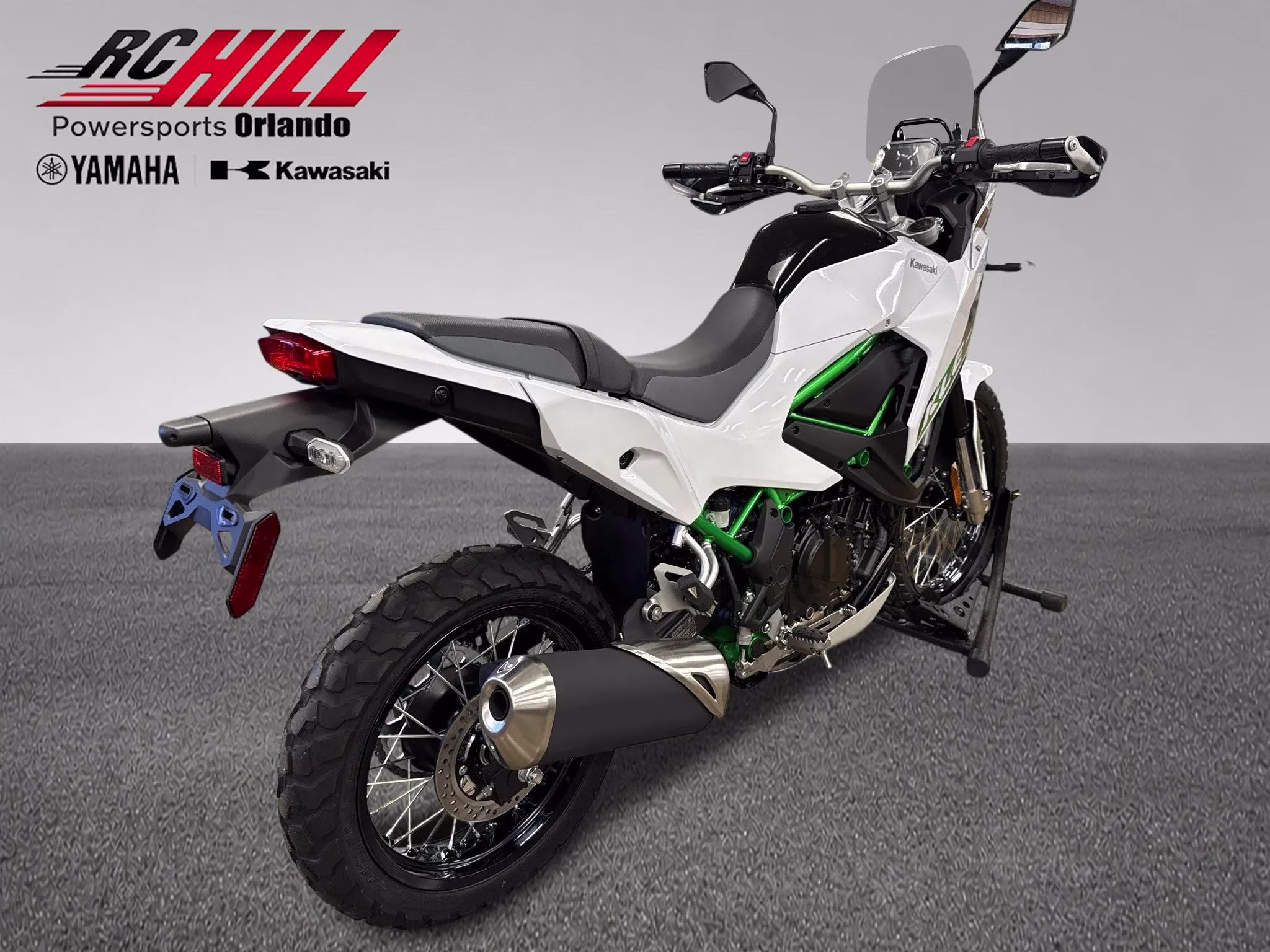 2026 White Kawasaki KLE 500 ABS SE Motorcycle